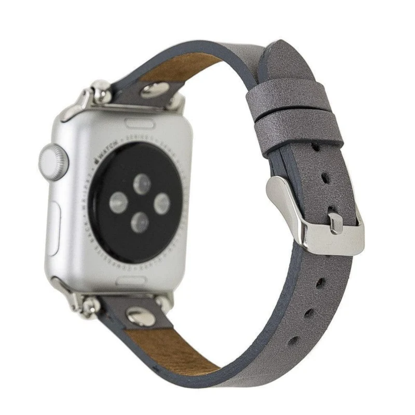 Apple Watch Dark Grey Leather Strap - Detroit