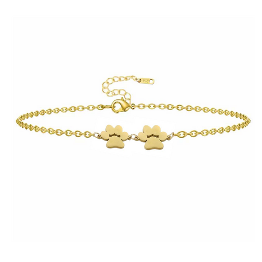 Fureverly Double Paw Print Bracelet