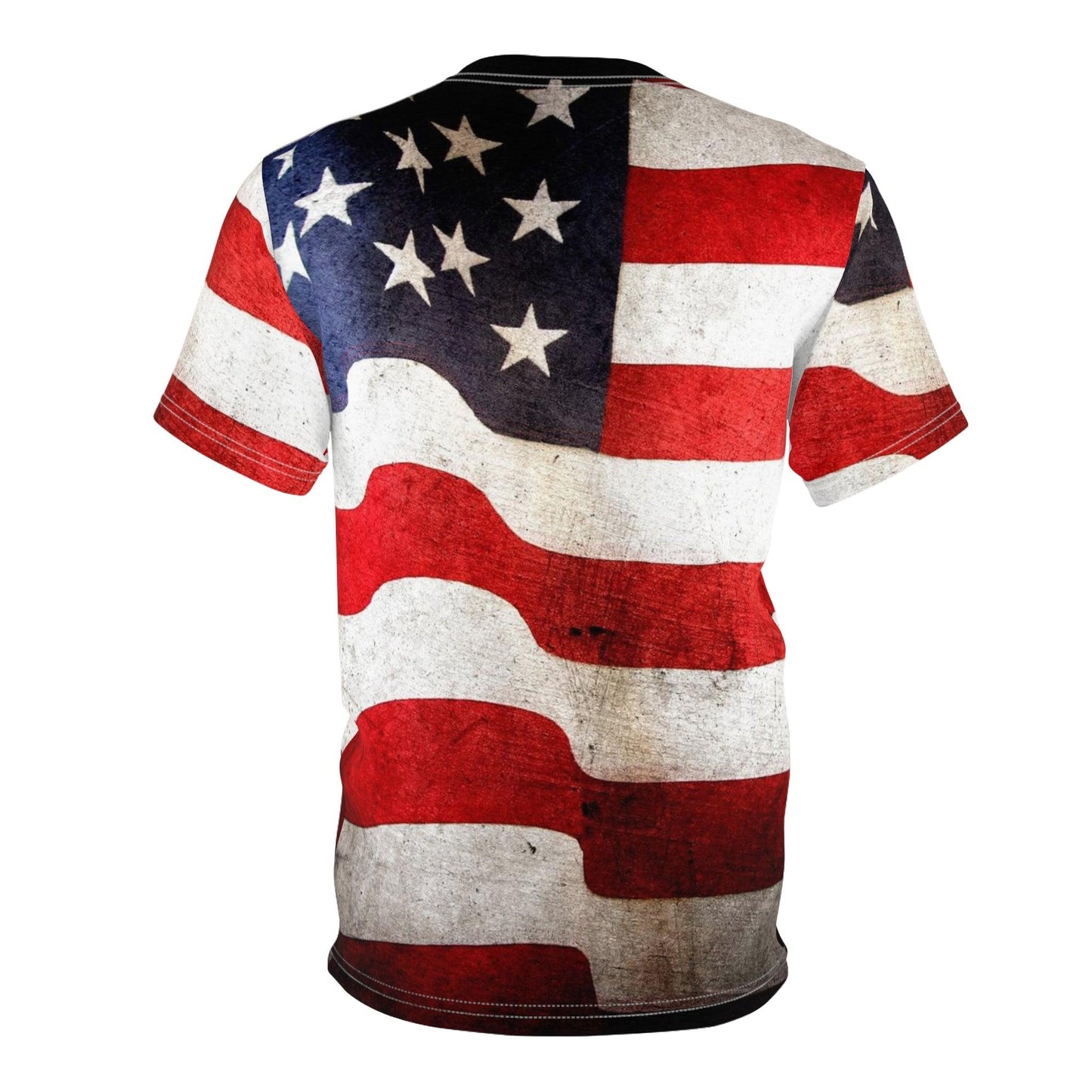 American Flag Photograph Unisex Tee Shirt - Lizard Vigilante