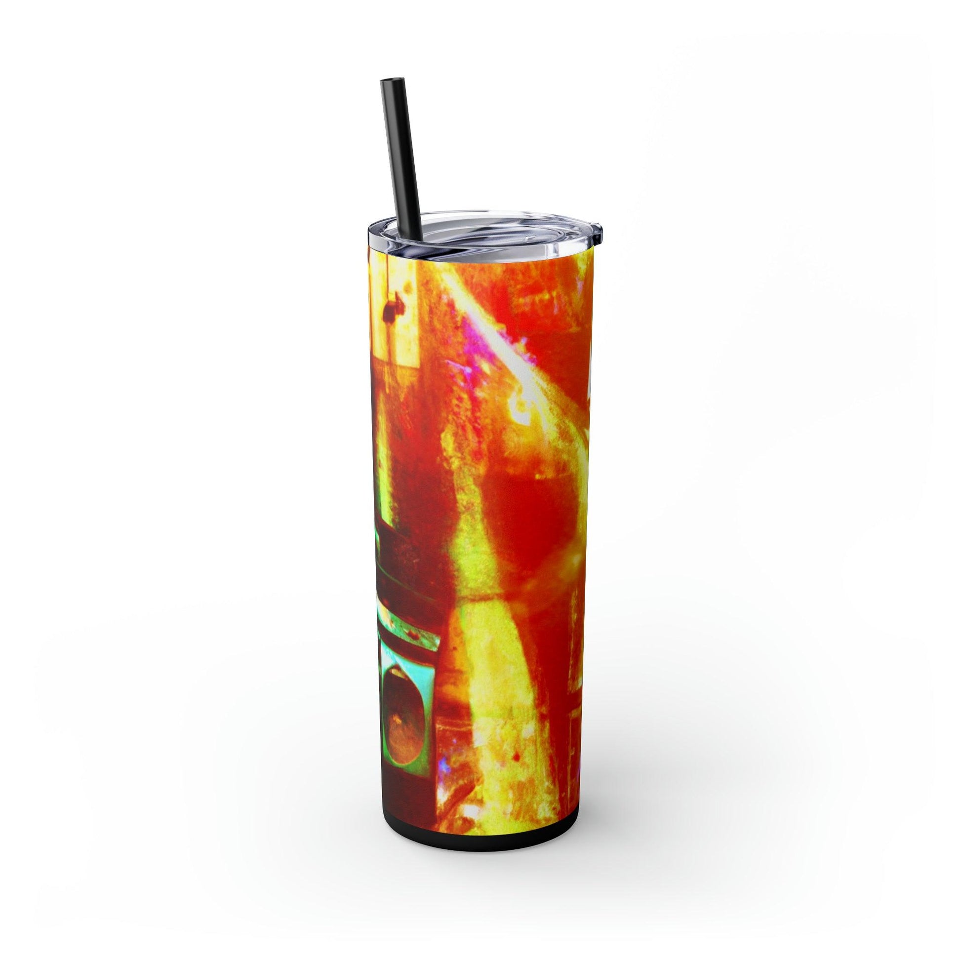 Prison BoomBox Light Burst Skinny Tumbler with Straw, 20oz - Lizard Vigilante