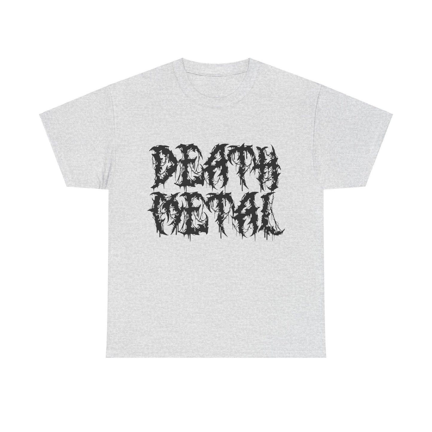 DEATH METAL Scary Lettering Unisex Heavy Cotton Tee - Lizard Vigilante