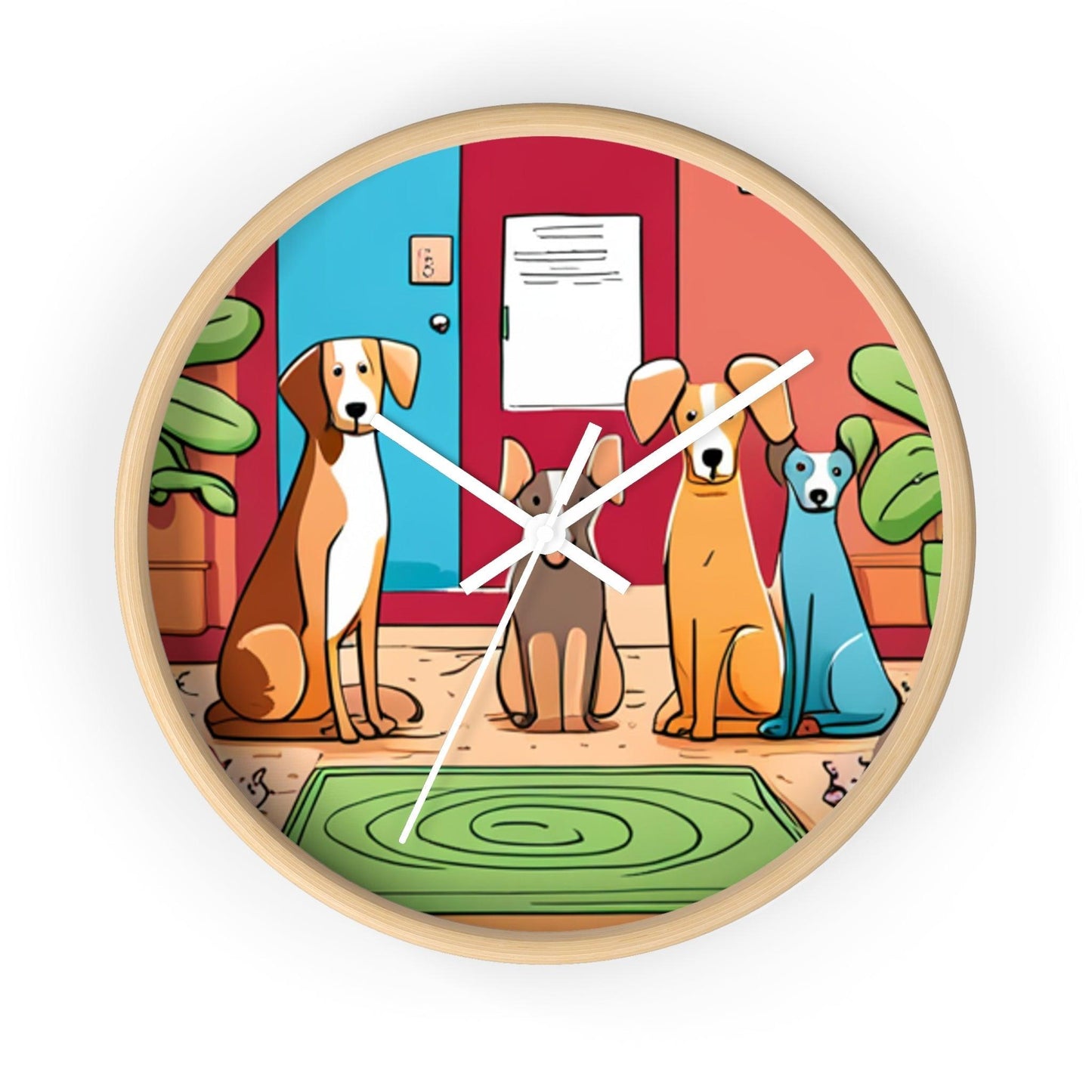 Dog Fam Wall Clock - Lizard Vigilante