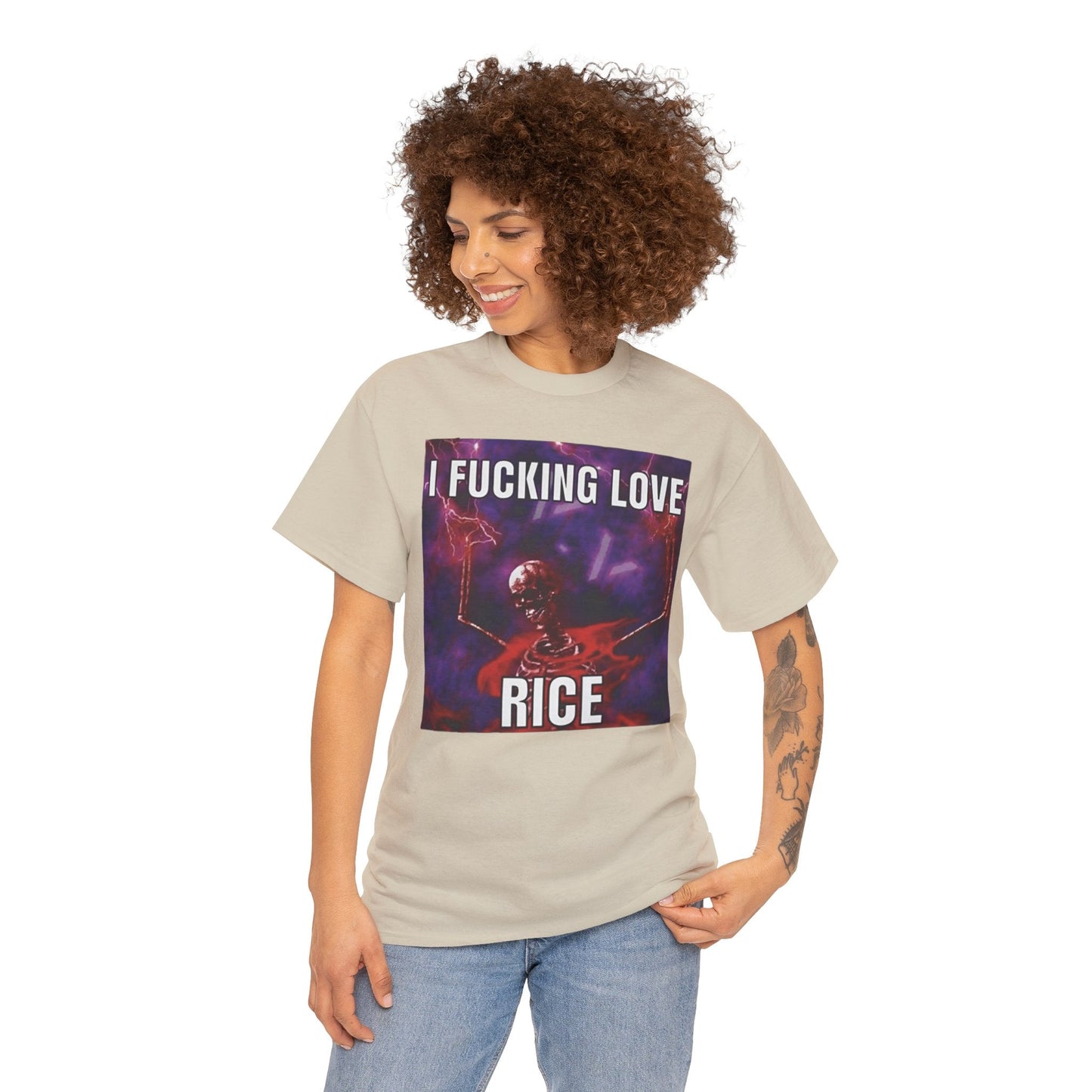 I Fucking Love Rice Meme Shirt – Funny Food Humor T-Shirt
