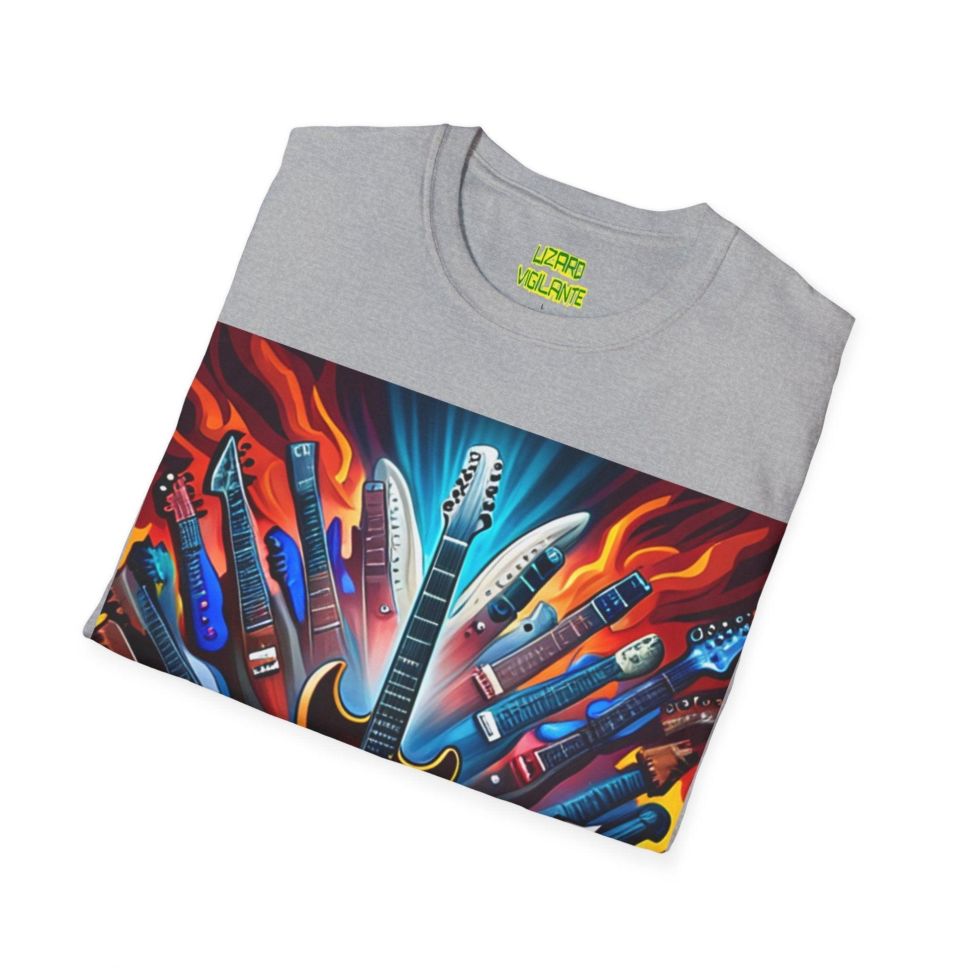 Electric Heroes Unisex Softstyle T-Shirt - Lizard Vigilante