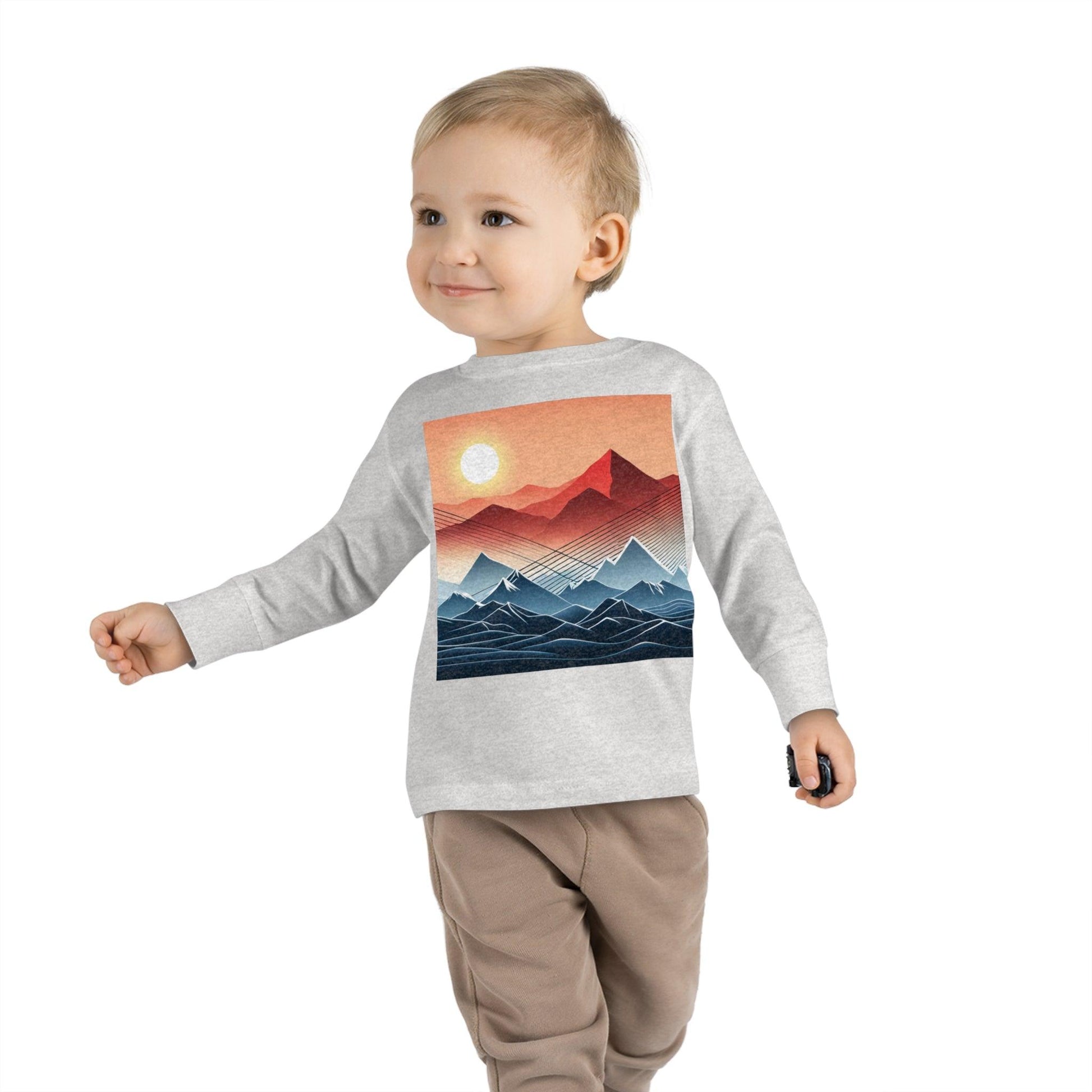 Desert Mountain Toddler Long Sleeve Tee - Lizard Vigilante