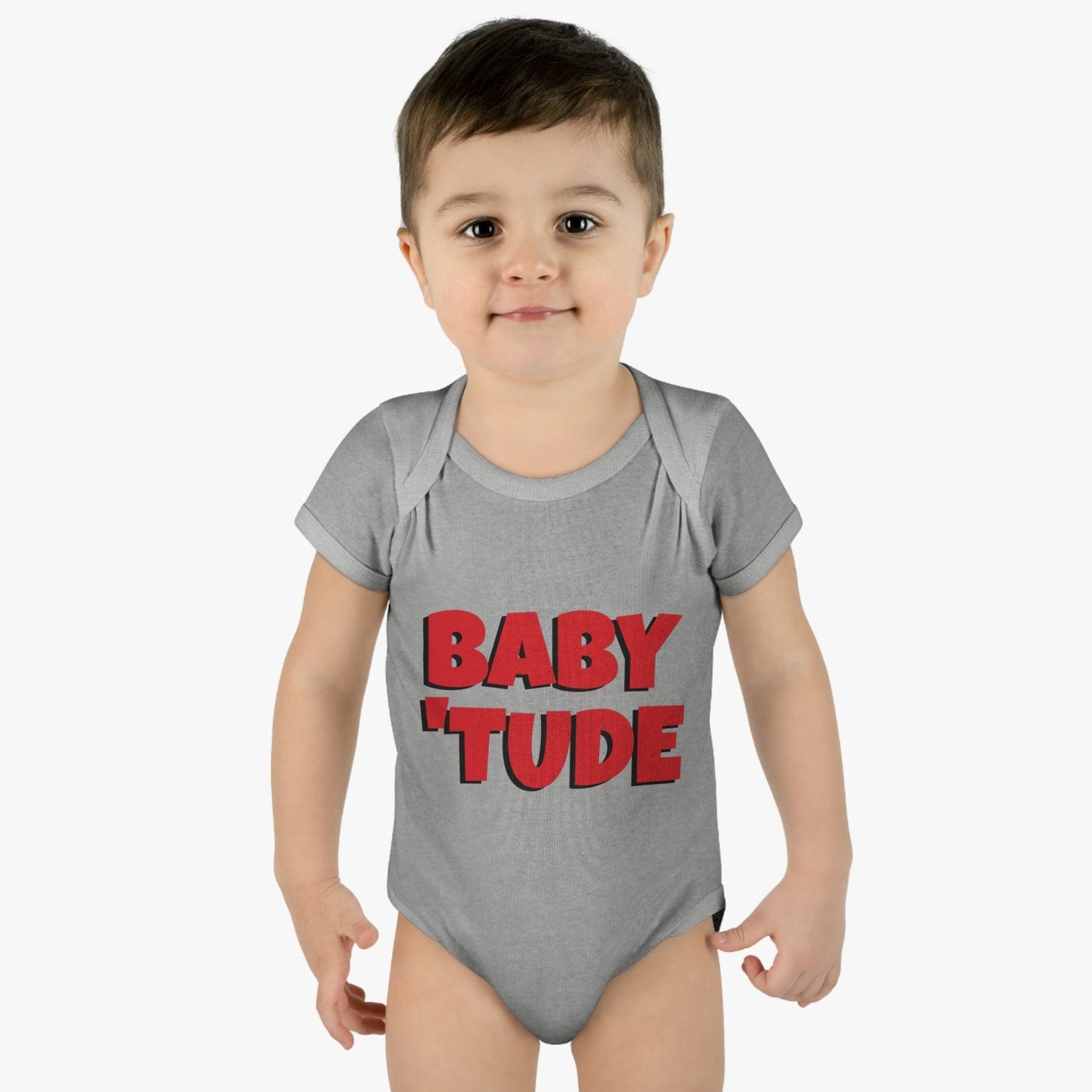 BABY 'TUDE Infant Baby Rib Bodysuit - Lizard Vigilante