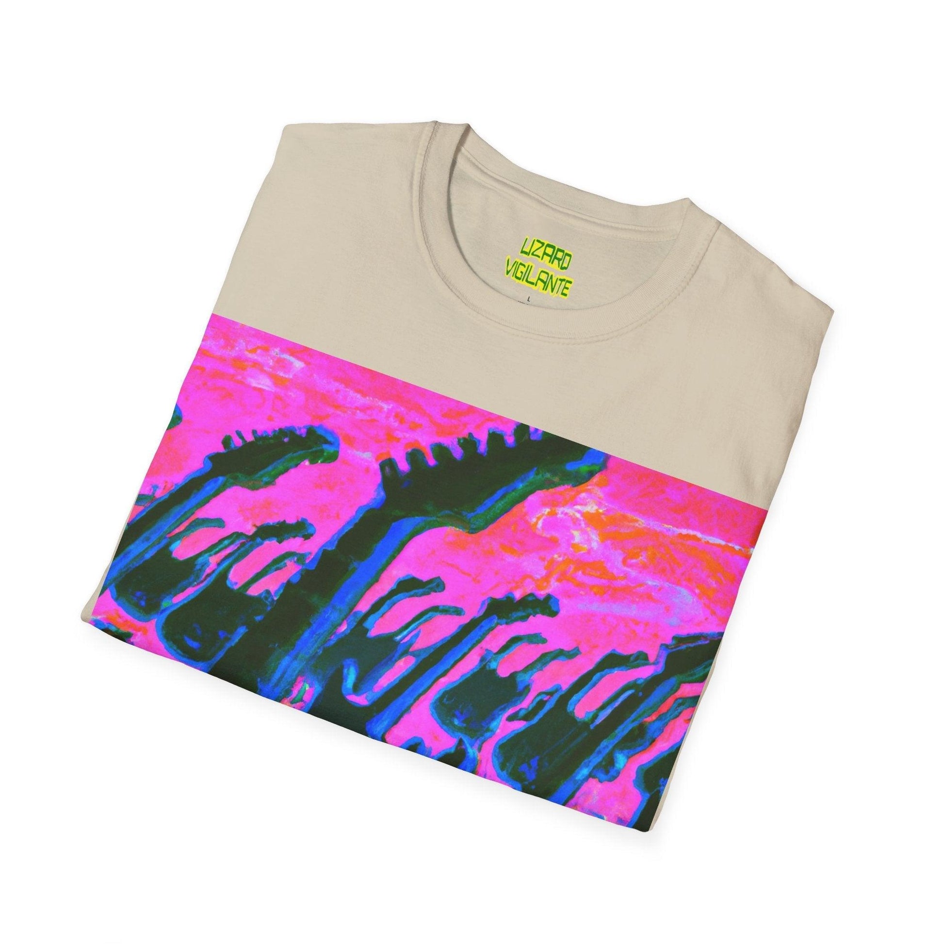 Beach Attack Unisex Softstyle T-Shirt - Lizard Vigilante