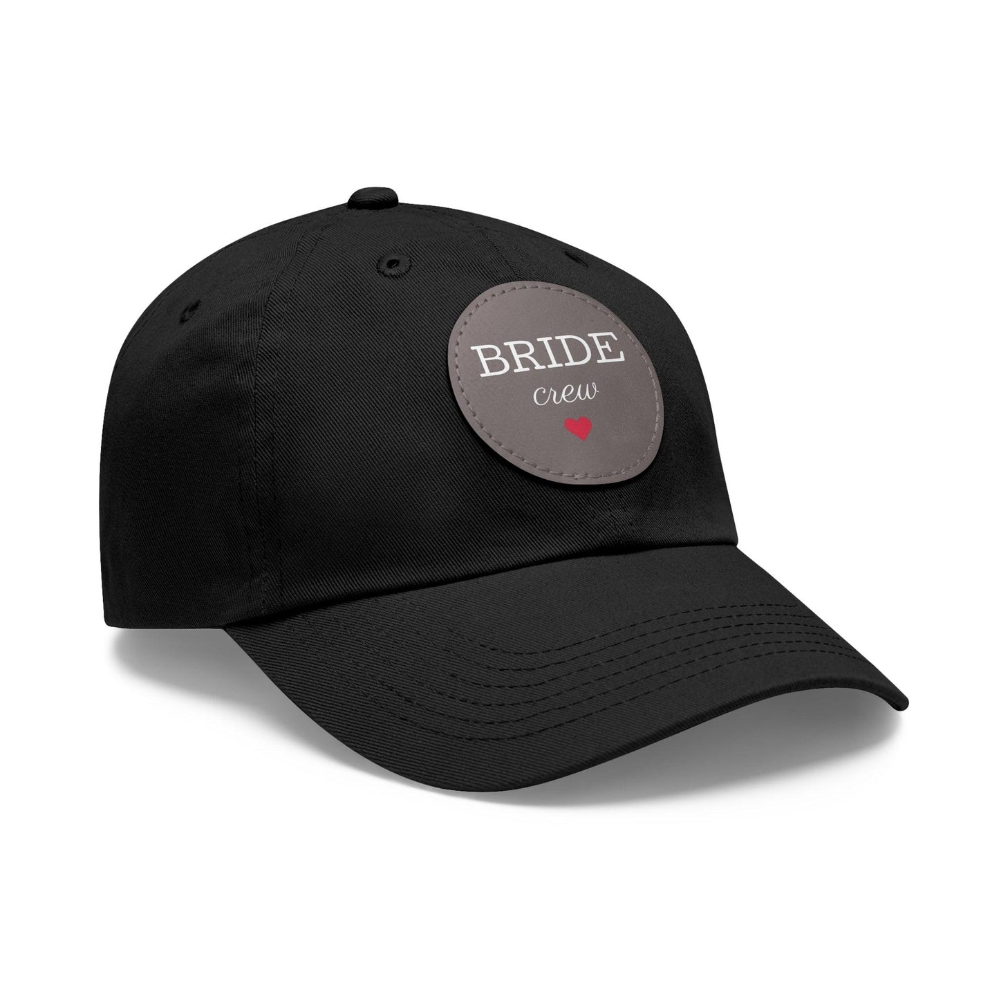 Bride Crew Dad Hat with Leather Patch (Round) - Lizard Vigilante