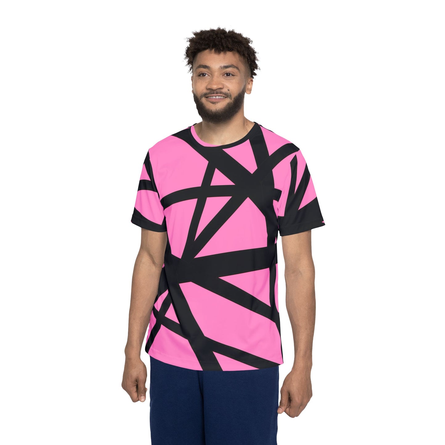 VH 5 Men's Sports Jersey - Pink - Premium All Over Prints from Printify - Just $42.99! Shop now at Lizard Vigilante