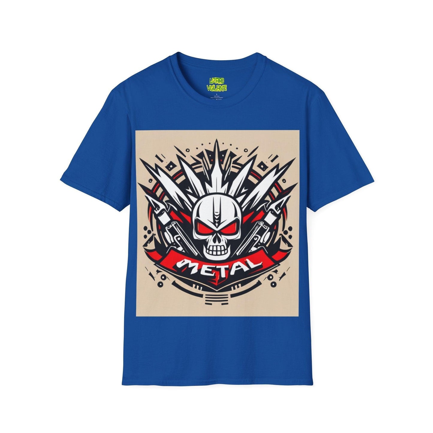 Metal Skul Unisex Softstyle T-Shirt - Lizard Vigilante