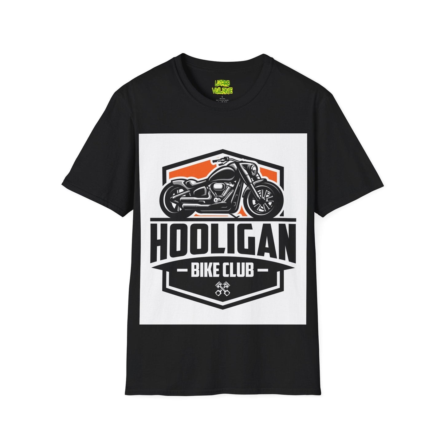 Hooligan Bike Club Unisex Softstyle T-Shirt - Lizard Vigilante