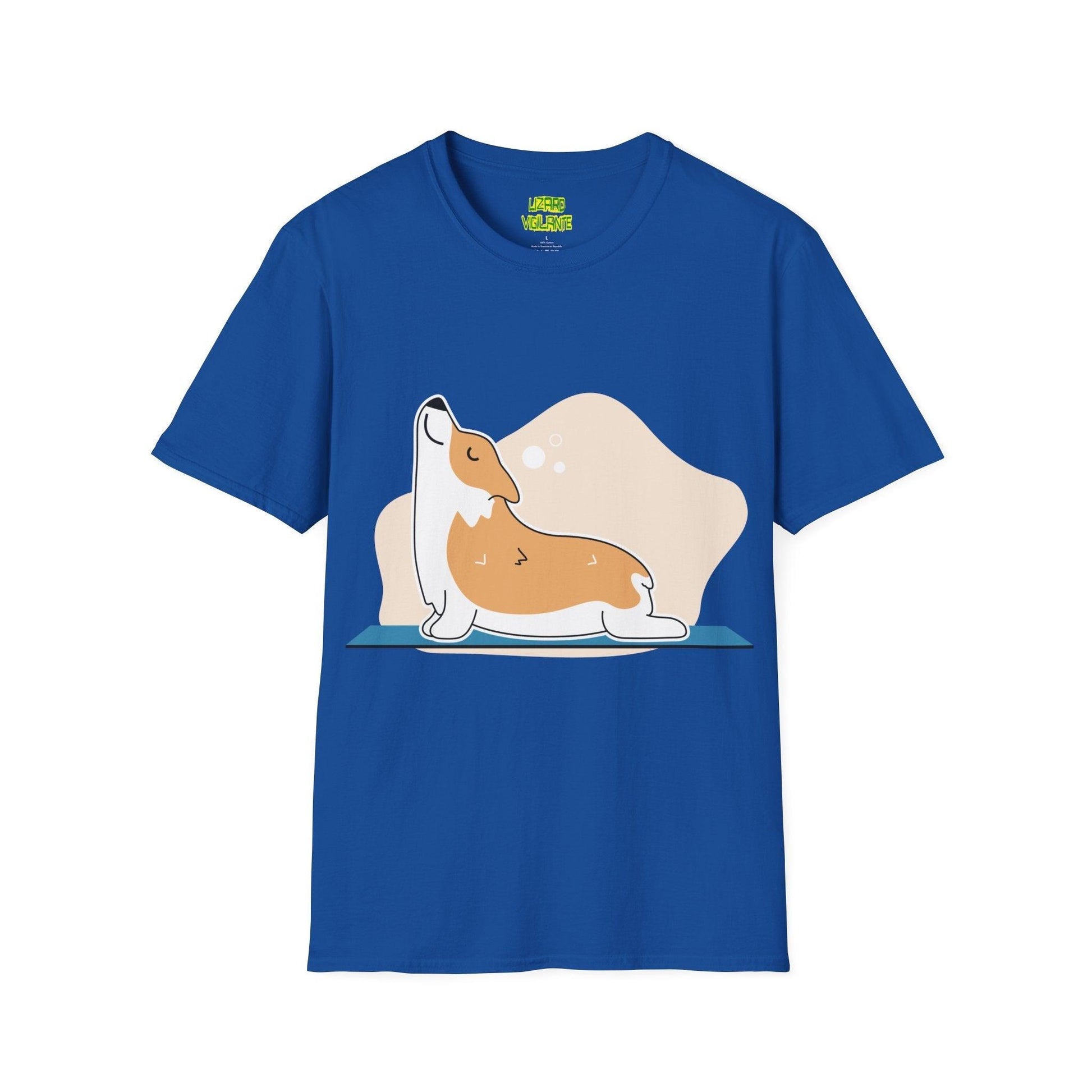 Yoga Dog Pose Unisex Softstyle T-Shirt - Lizard Vigilante