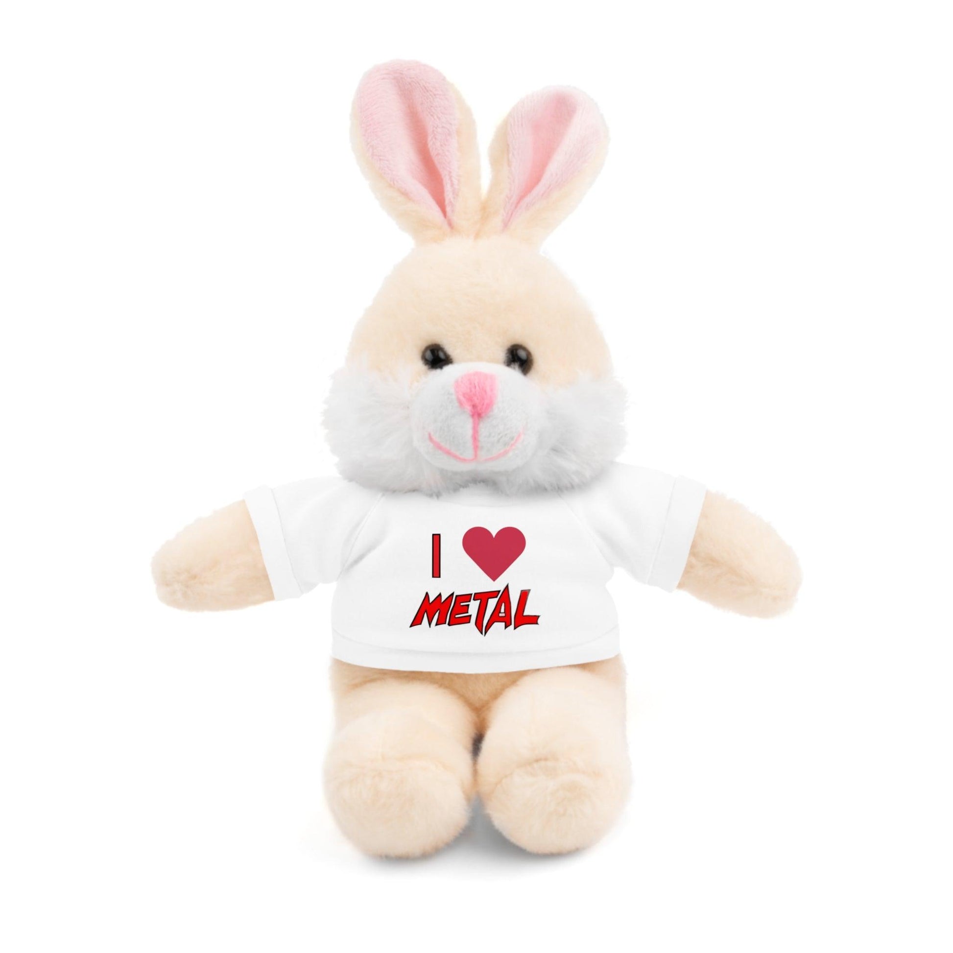 I Heart METAL Stuffed Animals with Tee Valentine’s Day Teddy Bear - Lizard Vigilante