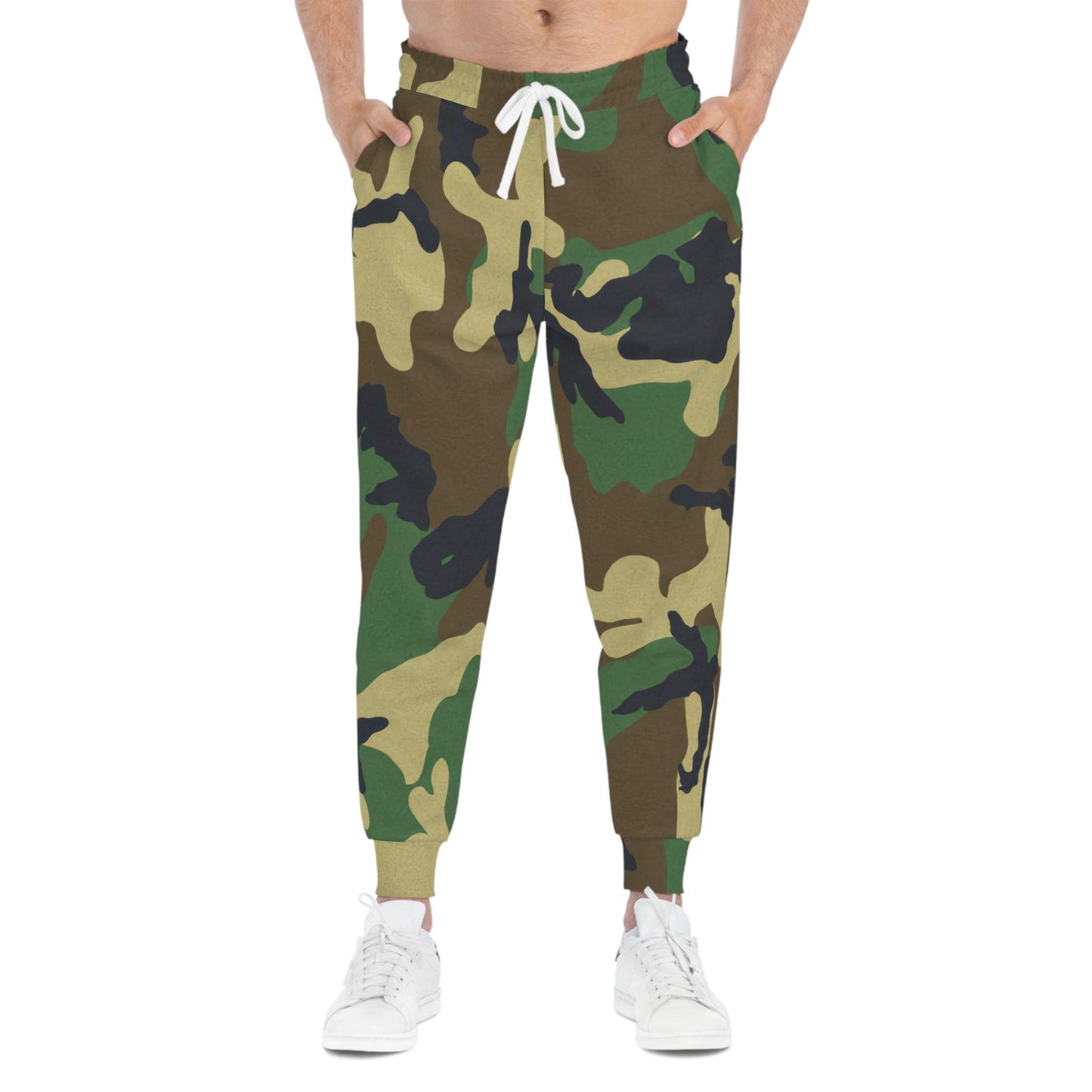 Green Camouflage Athletic Joggers - Lizard Vigilante