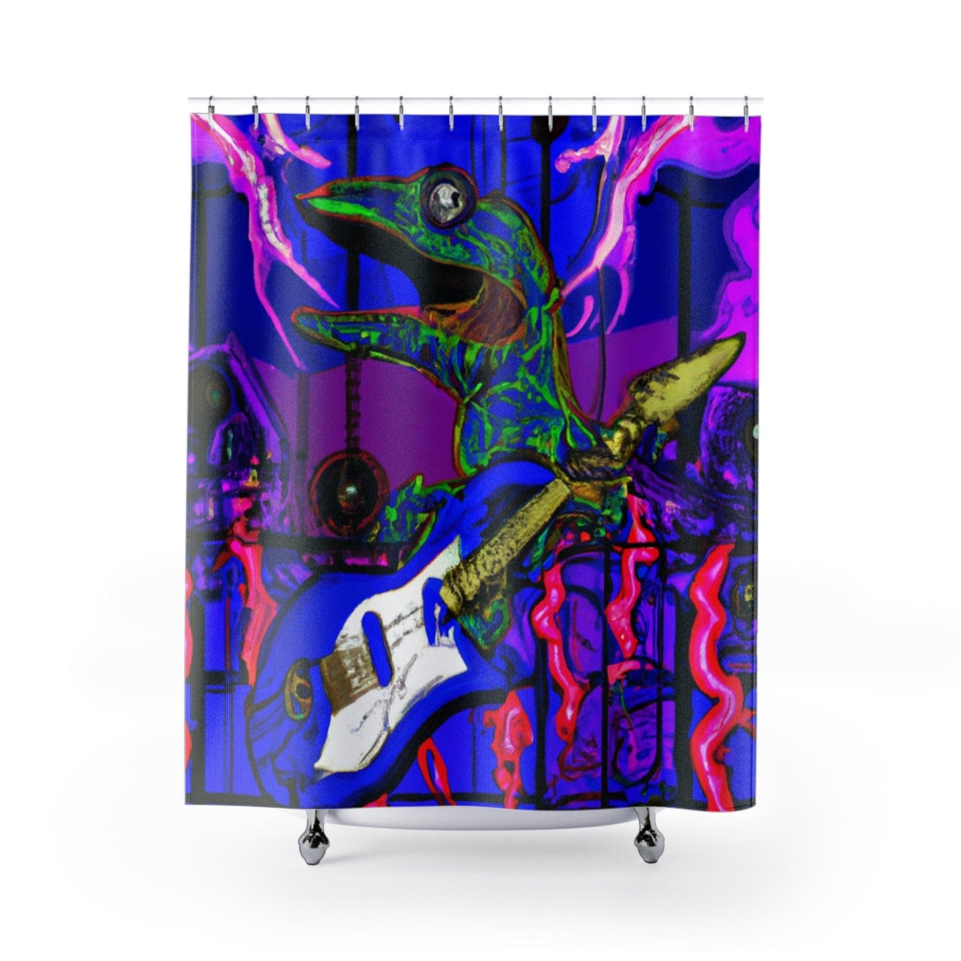 Lizard Sizzlante Shower Curtains - Lizard Vigilante