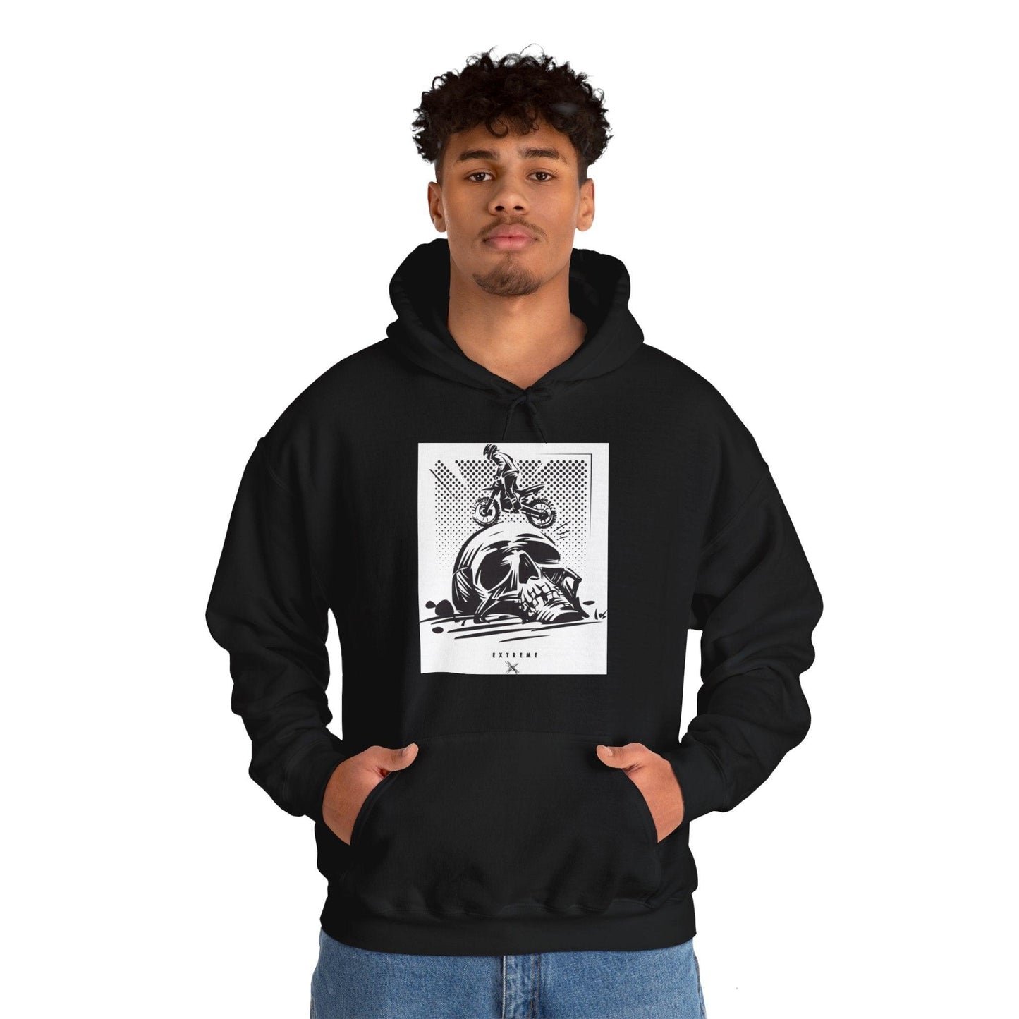 Off Road Skull Unisex Heavy Blend™ Hooded Sweatshirt - Lizard Vigilante