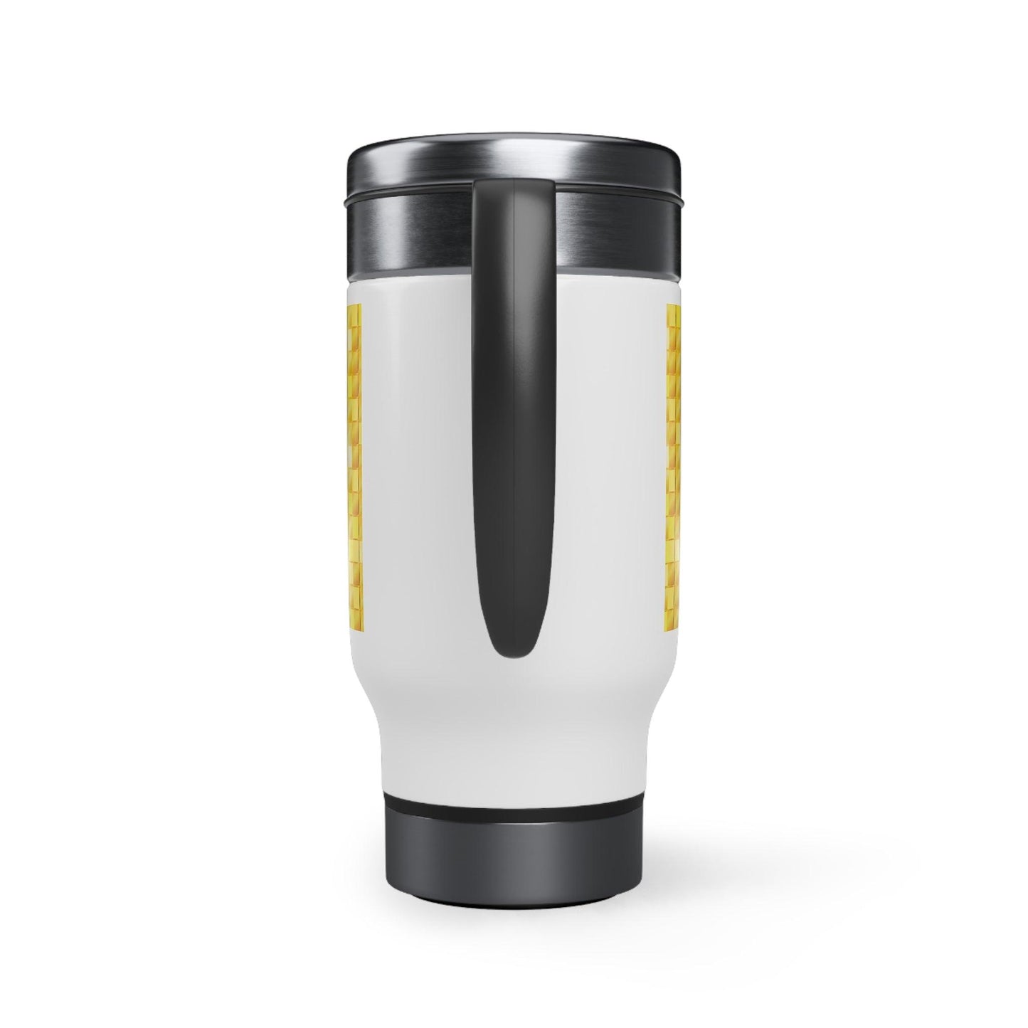 GoldStakt Stainless Steel Travel Mug with Handle, 14oz - Lizard Vigilante