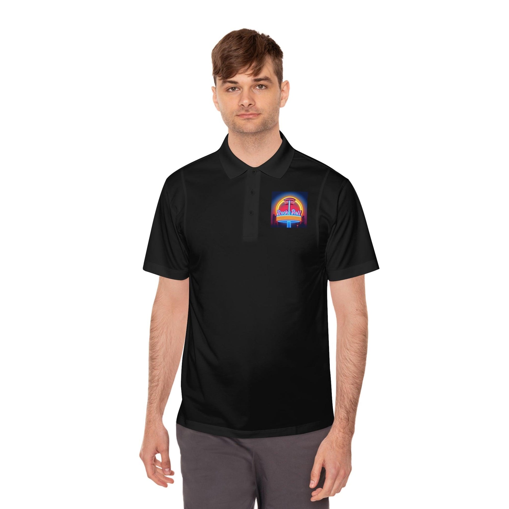 Rock & Roll Diner Men's Sport Polo Shirt - Lizard Vigilante