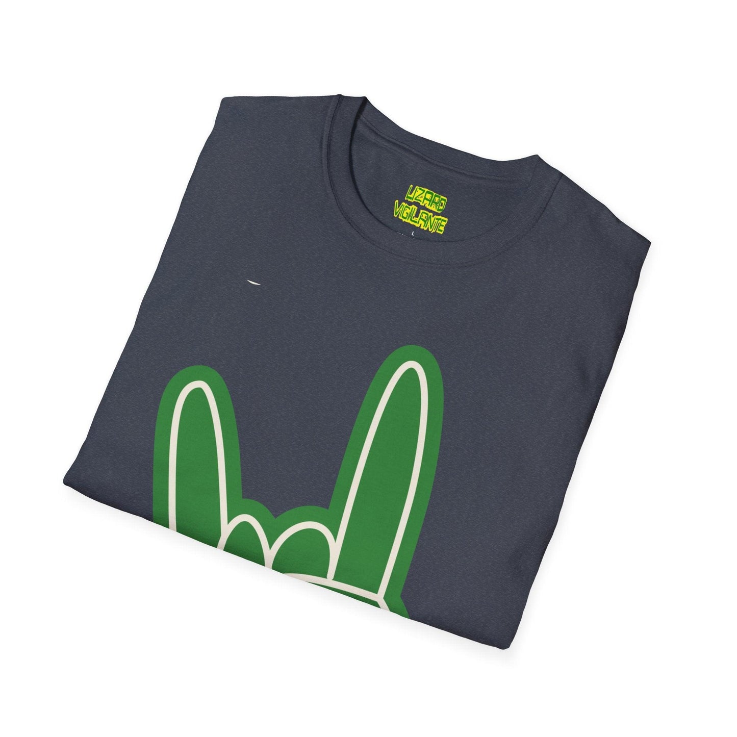 Rock Hand Sign Unisex Softstyle T-Shirt - Lizard Vigilante