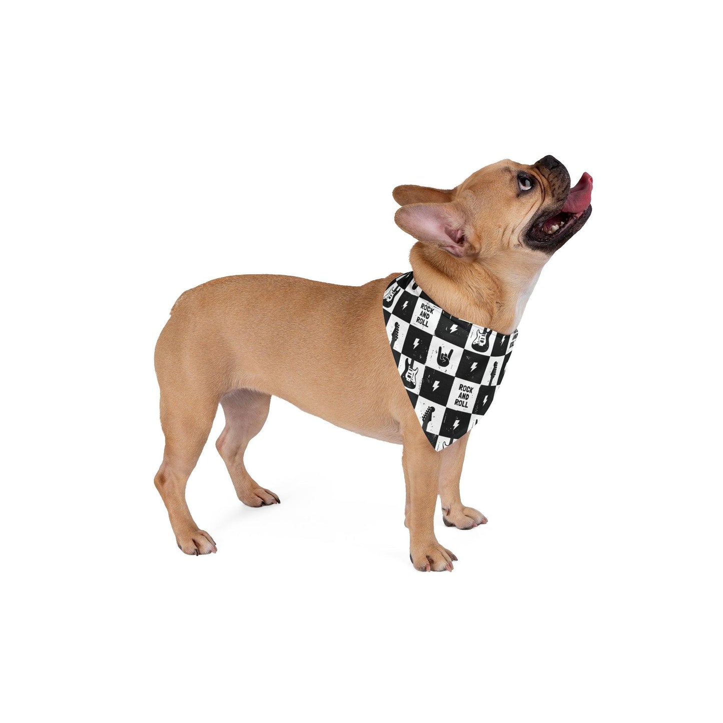 Rock and Roll Squares Pet Bandana - Premium Pets from Printify - Just $39.89! Shop now at Lizard Vigilante