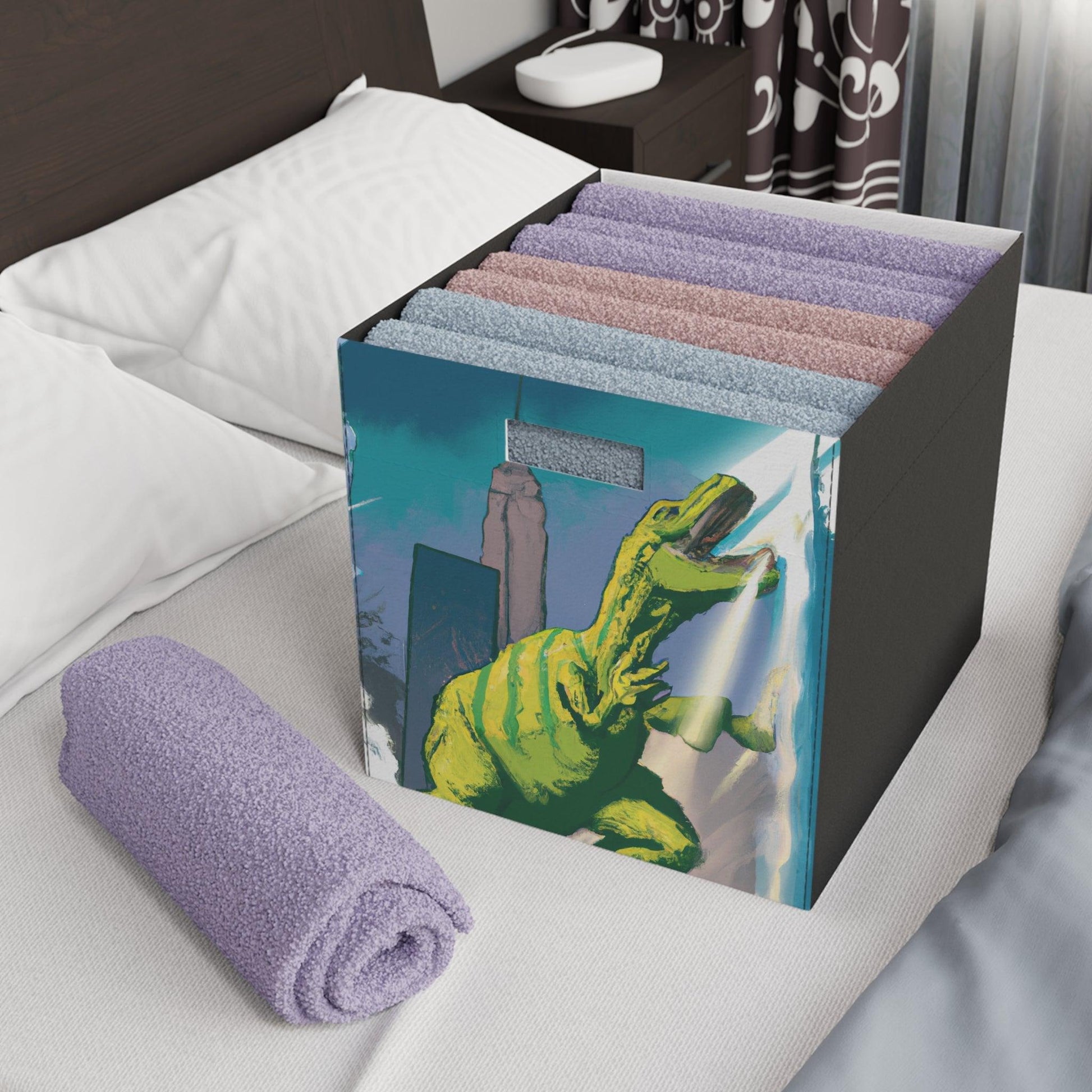 Prehistorcity Felt Storage Box - Lizard Vigilante