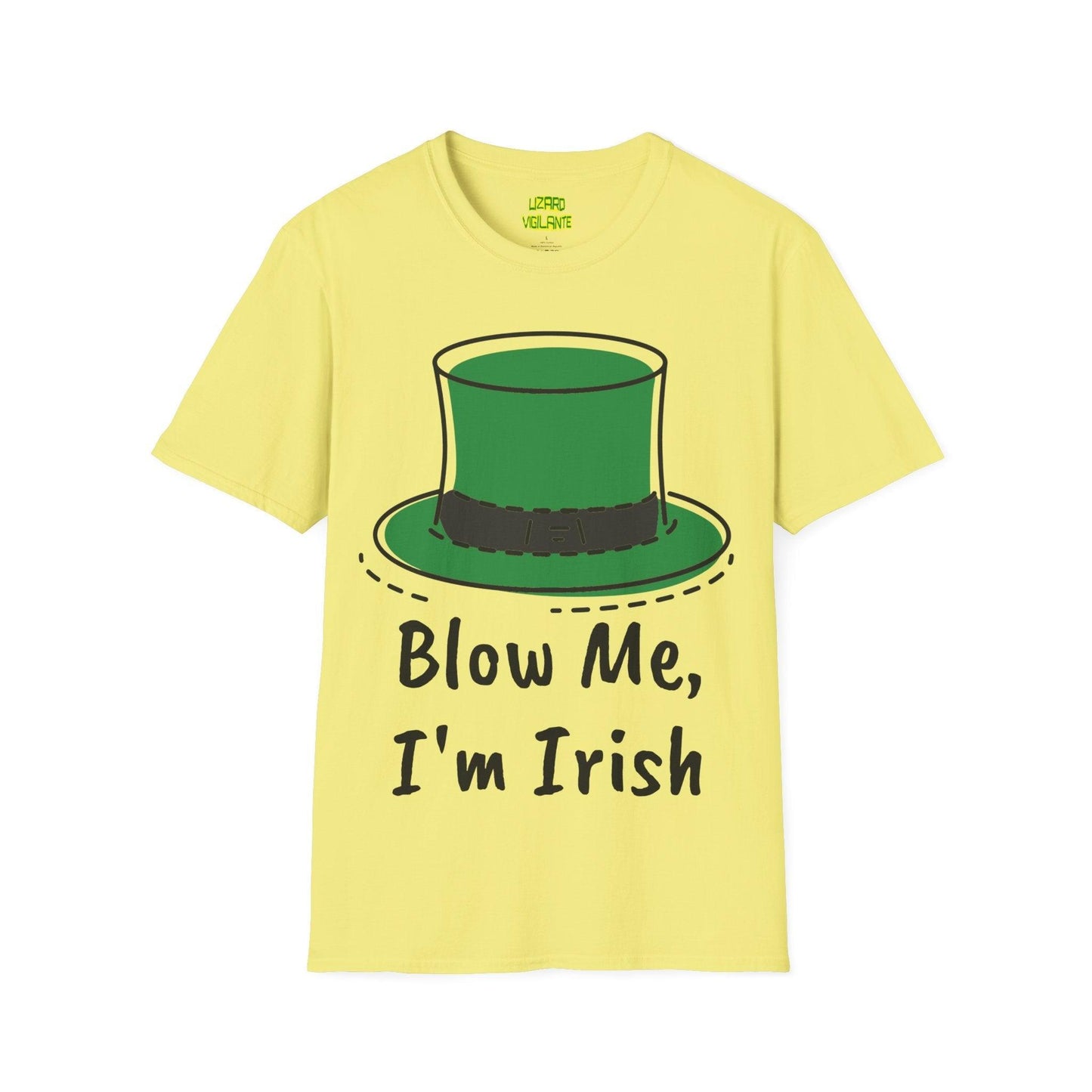 Blow Me, I'm irish Unisex Softstyle T-Shirt - Lizard Vigilante