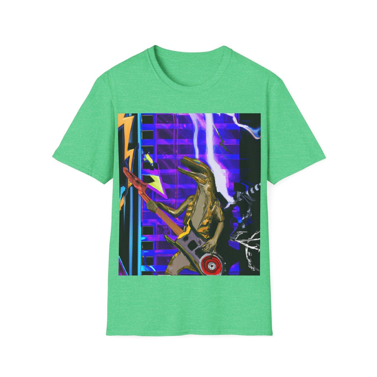 Lizard Zapped Vigilante Unisex Softstyle T-Shirt - Lizard Vigilante