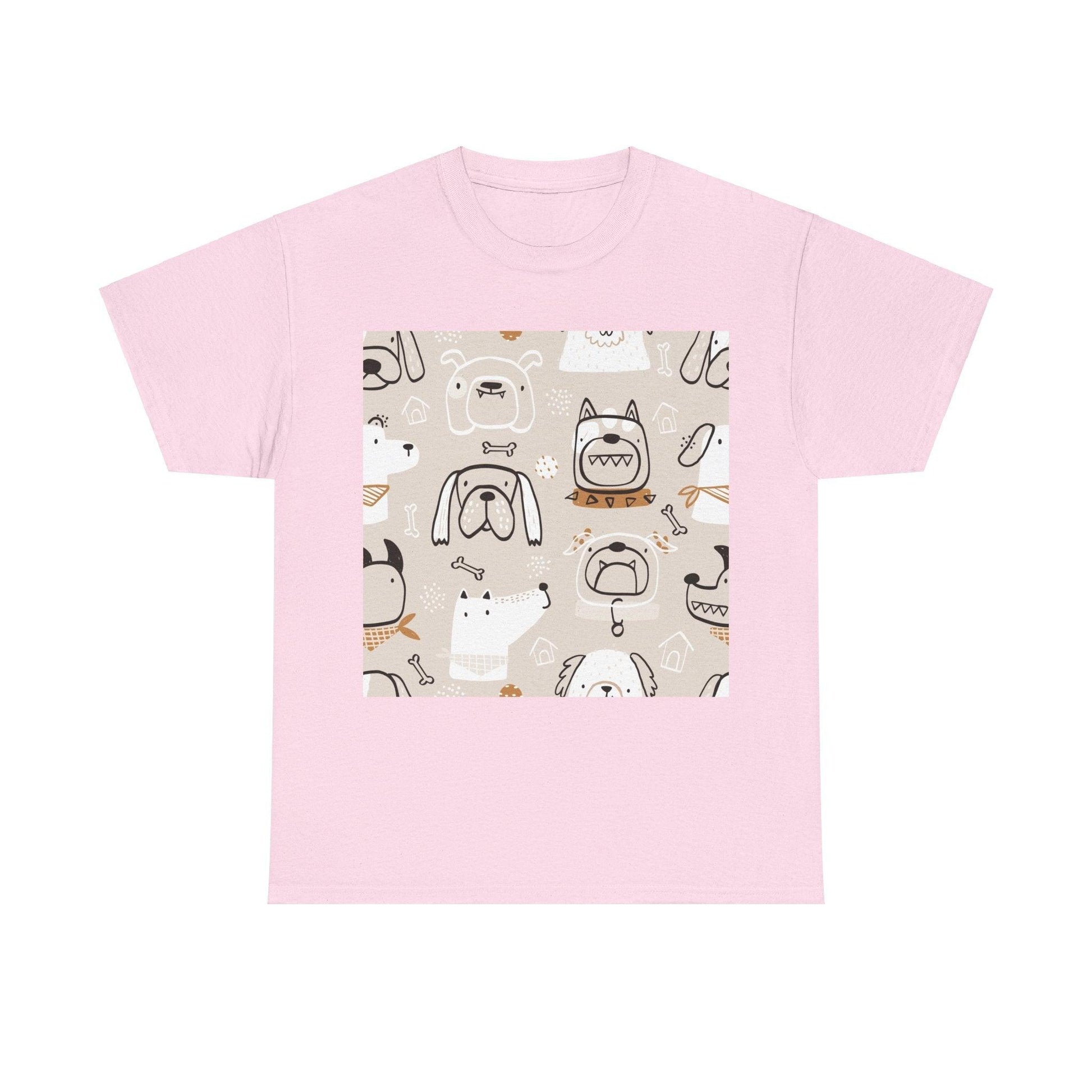 Illustrated Doggers 2 Unisex Heavy Cotton Tee - Premium T-Shirt from Printify - Just $24.20! Shop now at Lizard Vigilante