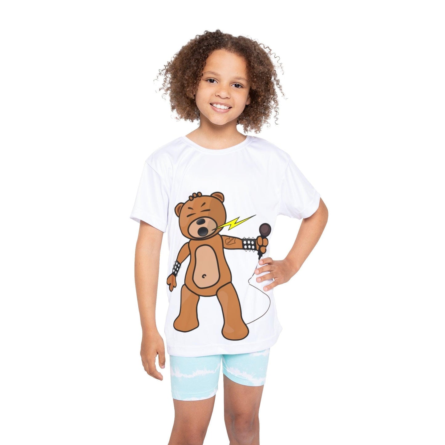 Teddy Bear Rocks Kids Sports Jersey - Lizard Vigilante