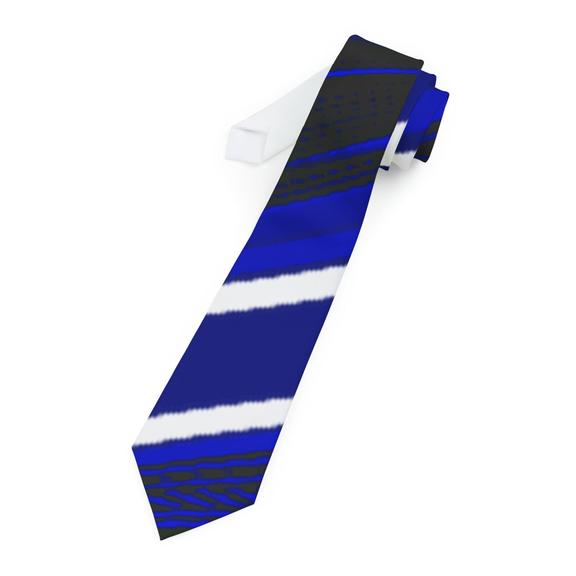 Blue Sliced Necktie - Lizard Vigilante