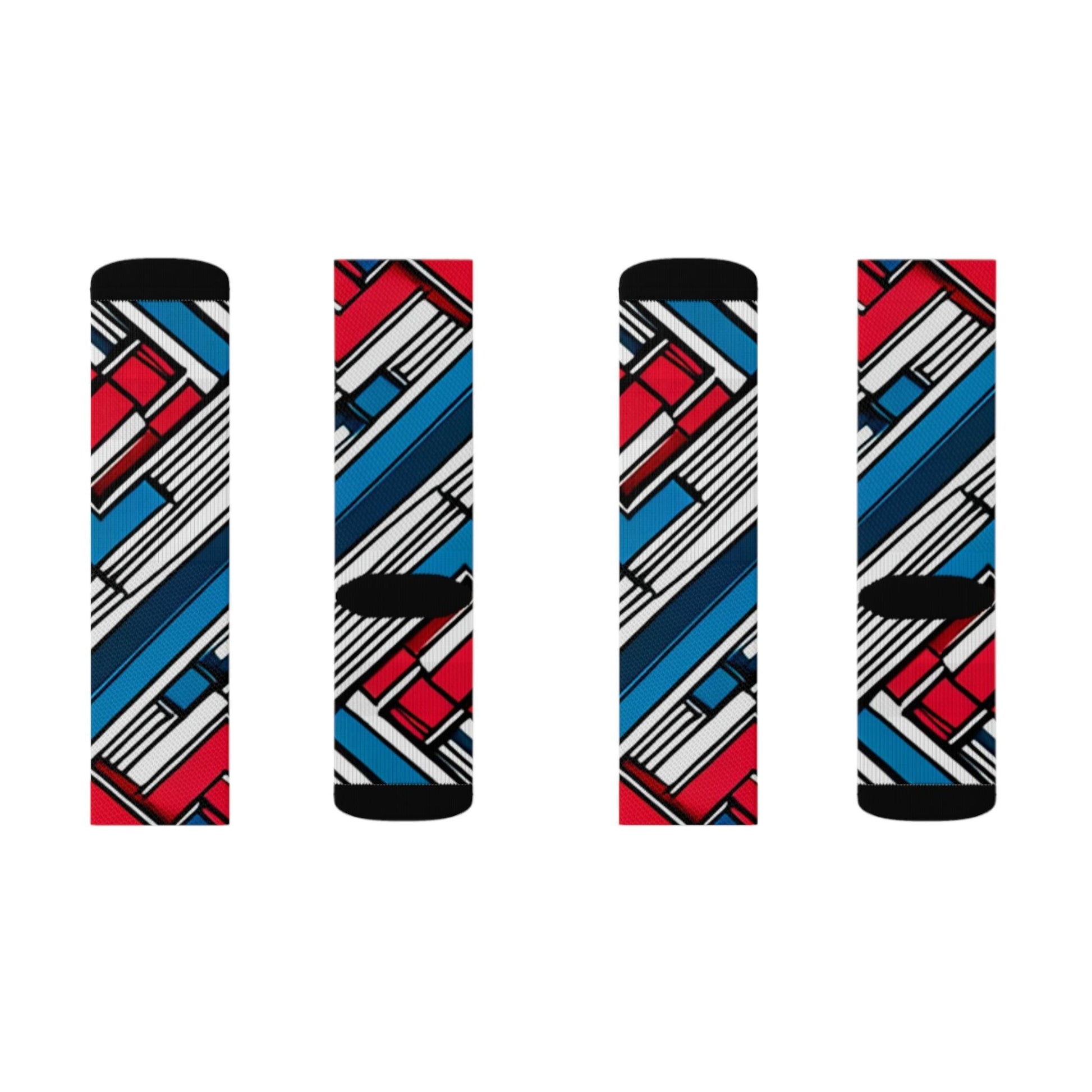 Geometric Patriot Sublimation Socks - Lizard Vigilante