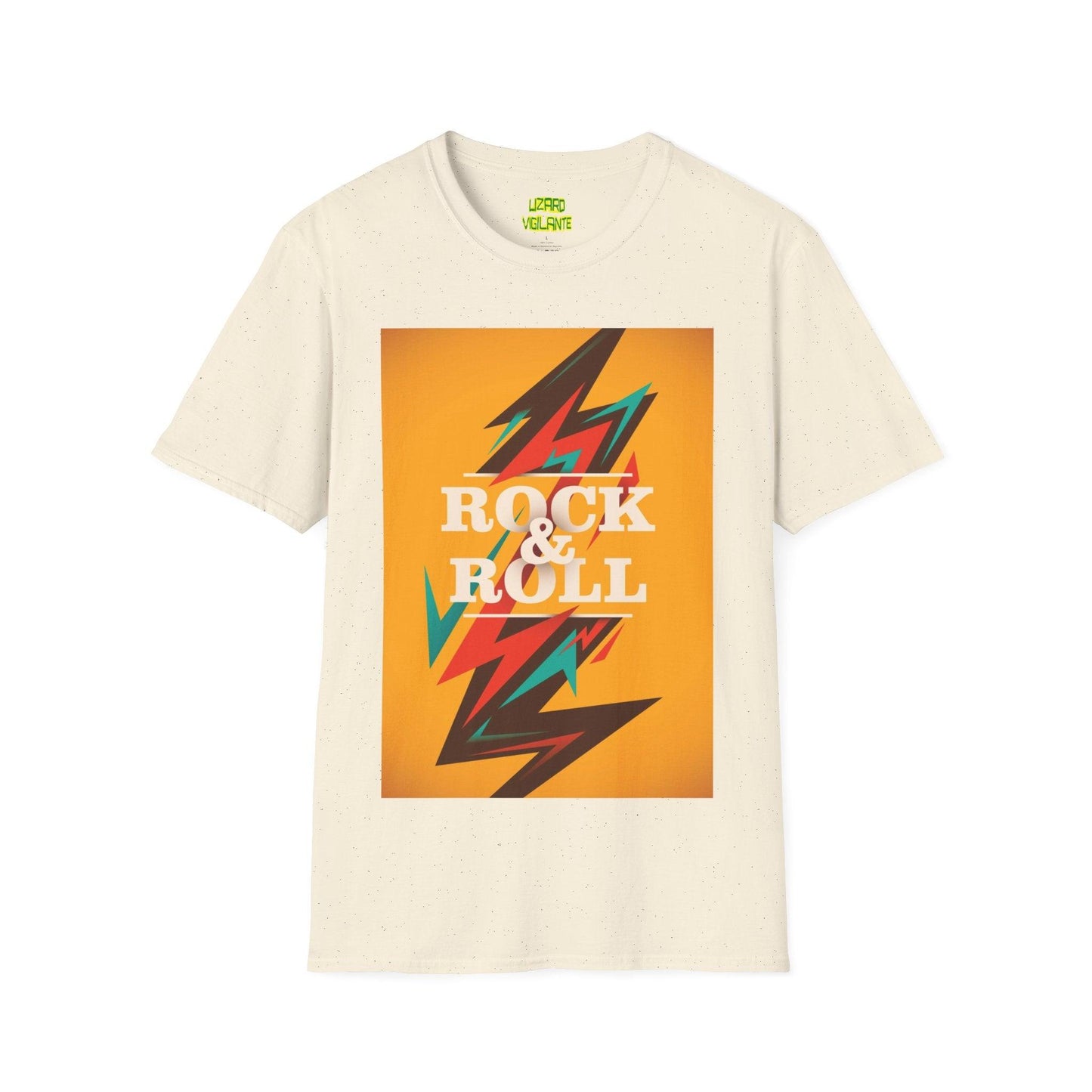 Rock & Roll Bolt Unisex Softstyle T-Shirt - Lizard Vigilante