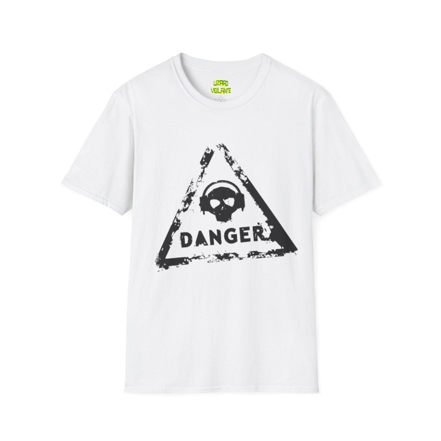 Danger Skull Unisex Softstyle T-Shirt - Lizard Vigilante