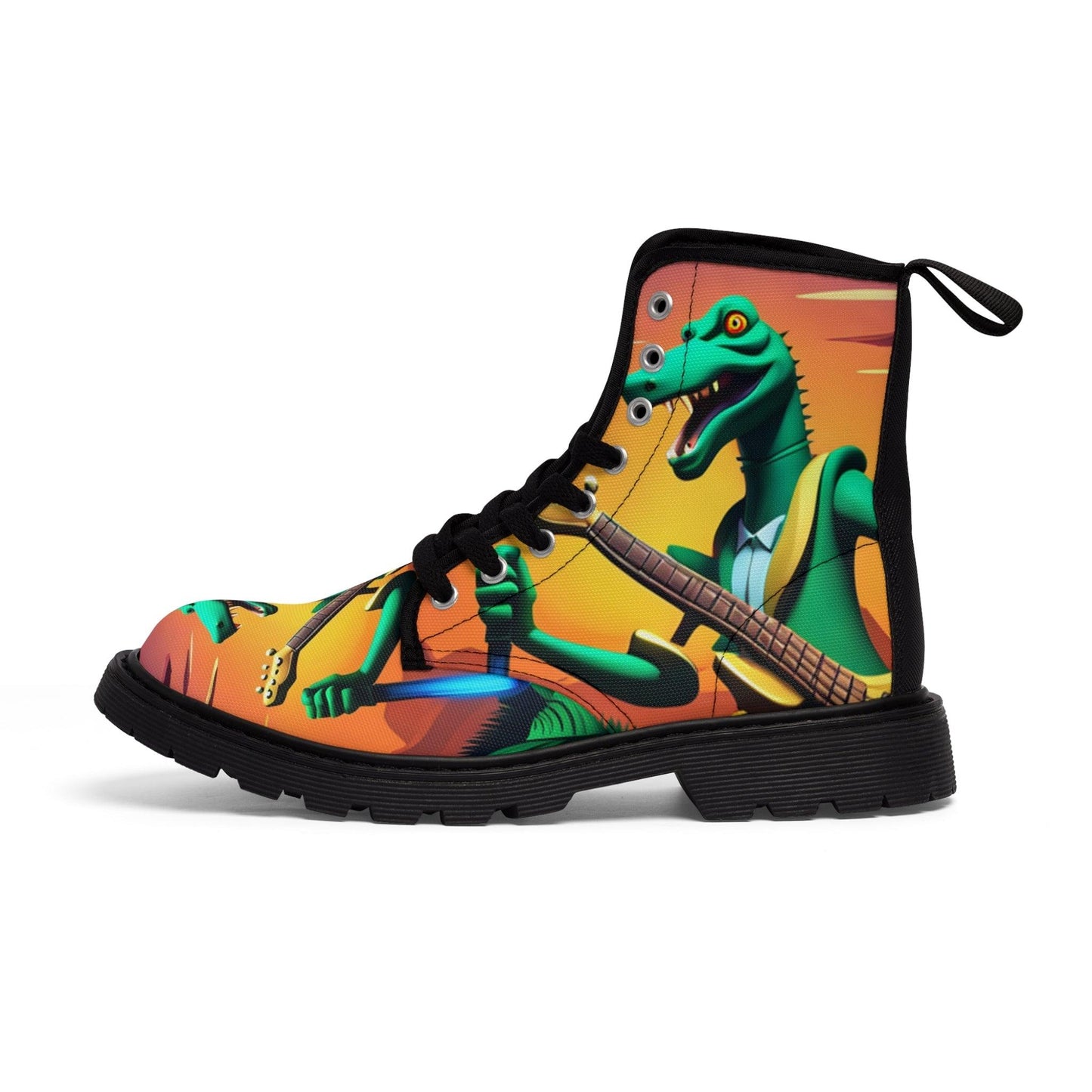 Lizard Vigilante Men's Canvas Boots - Lizard Vigilante