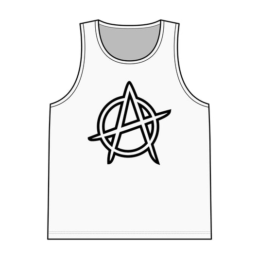 Anarchy Symbol Reversible Mesh Tank Top