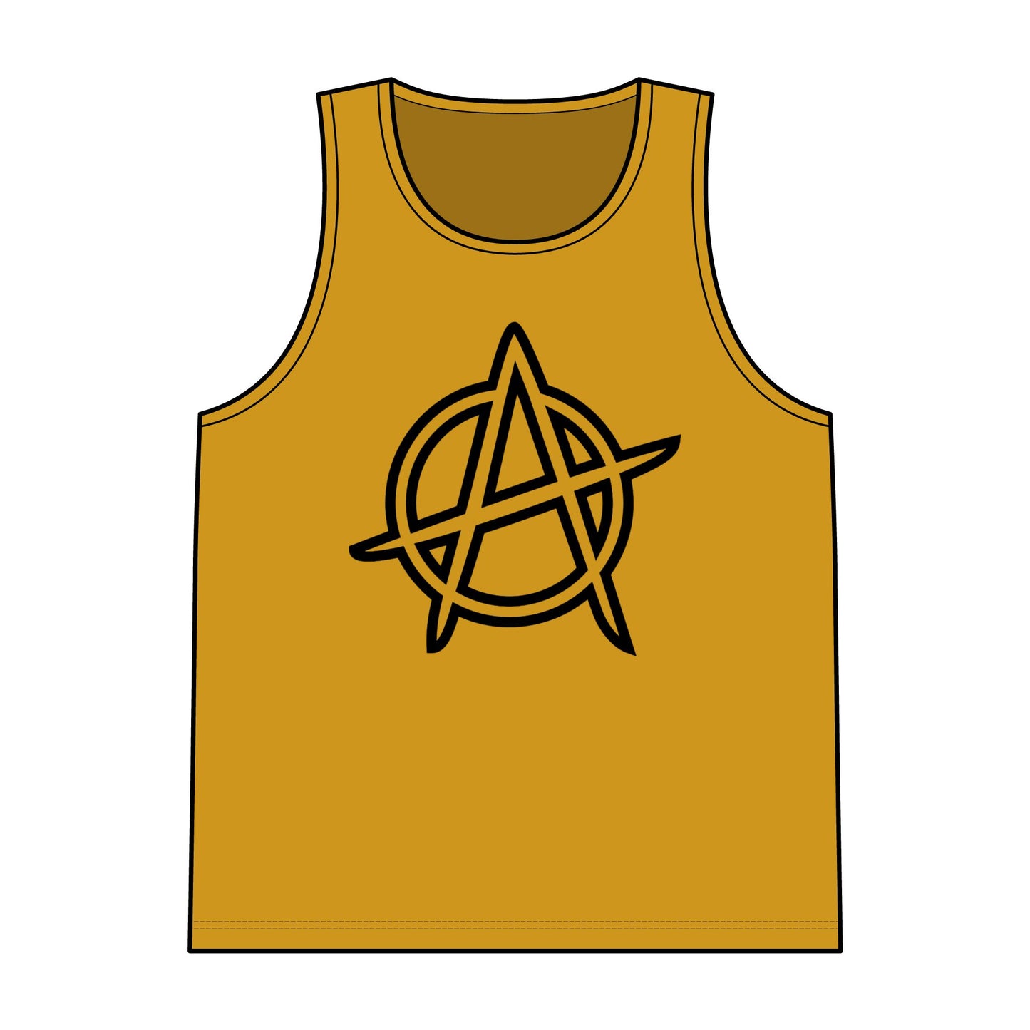 Anarchy Symbol Reversible Mesh Tank Top