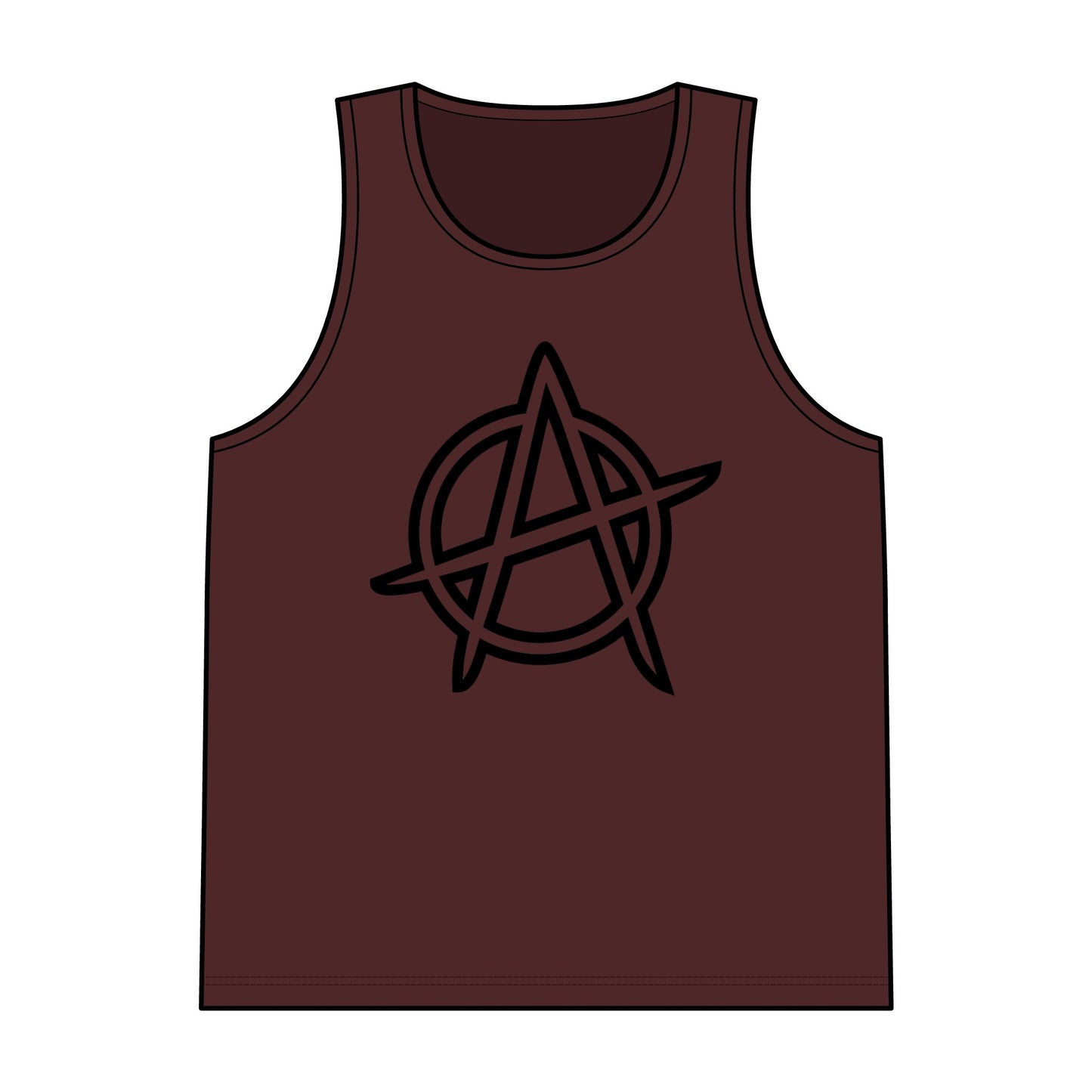Anarchy Symbol Reversible Mesh Tank Top