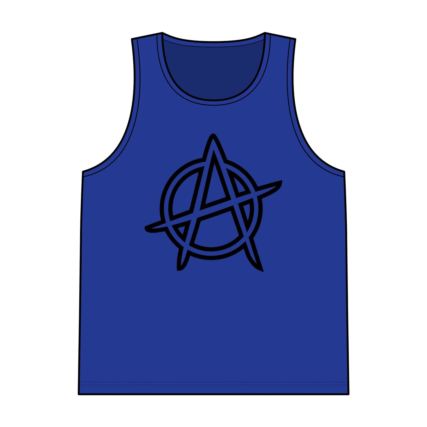 Anarchy Symbol Reversible Mesh Tank Top