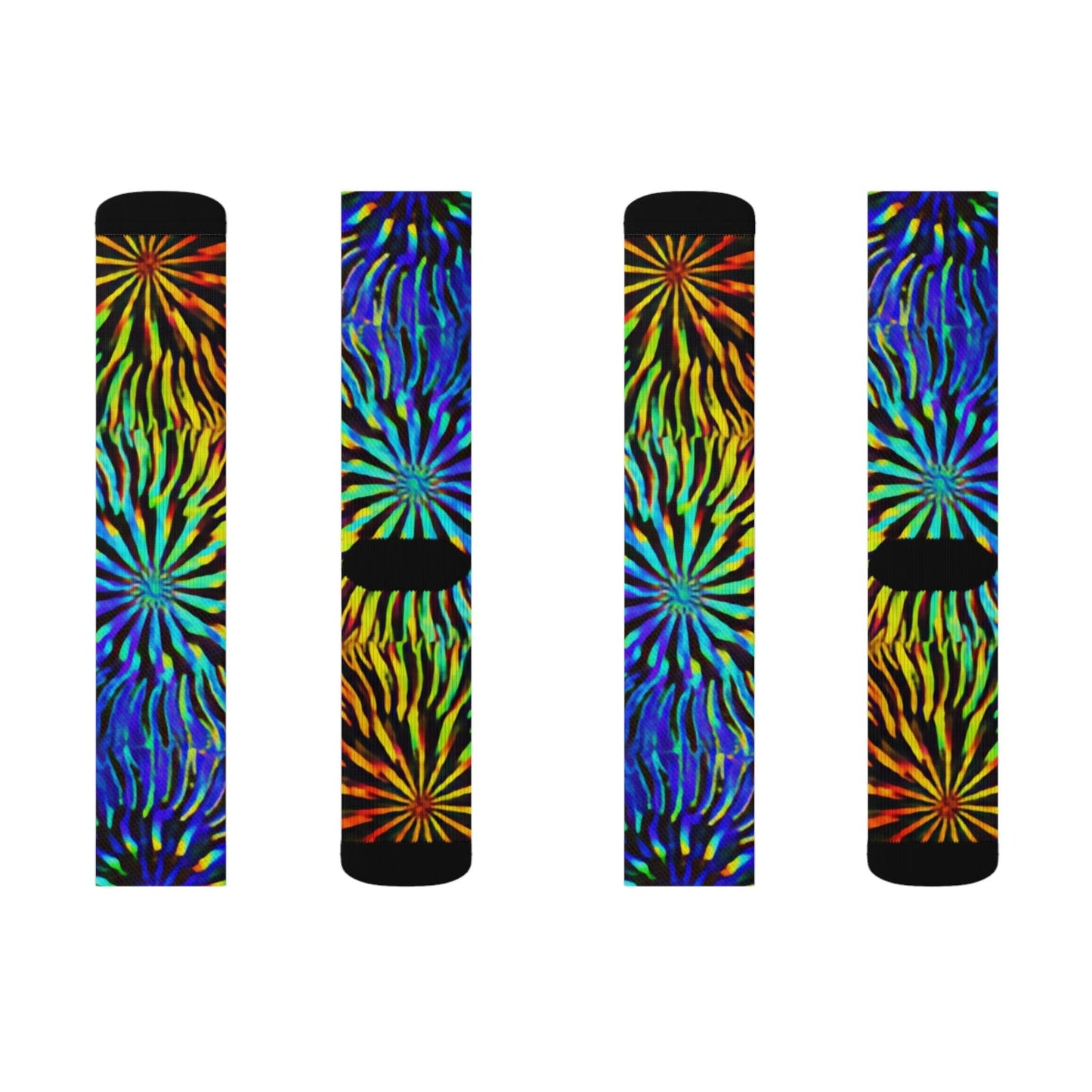 Tie Dyed Sublimation Socks - Lizard Vigilante