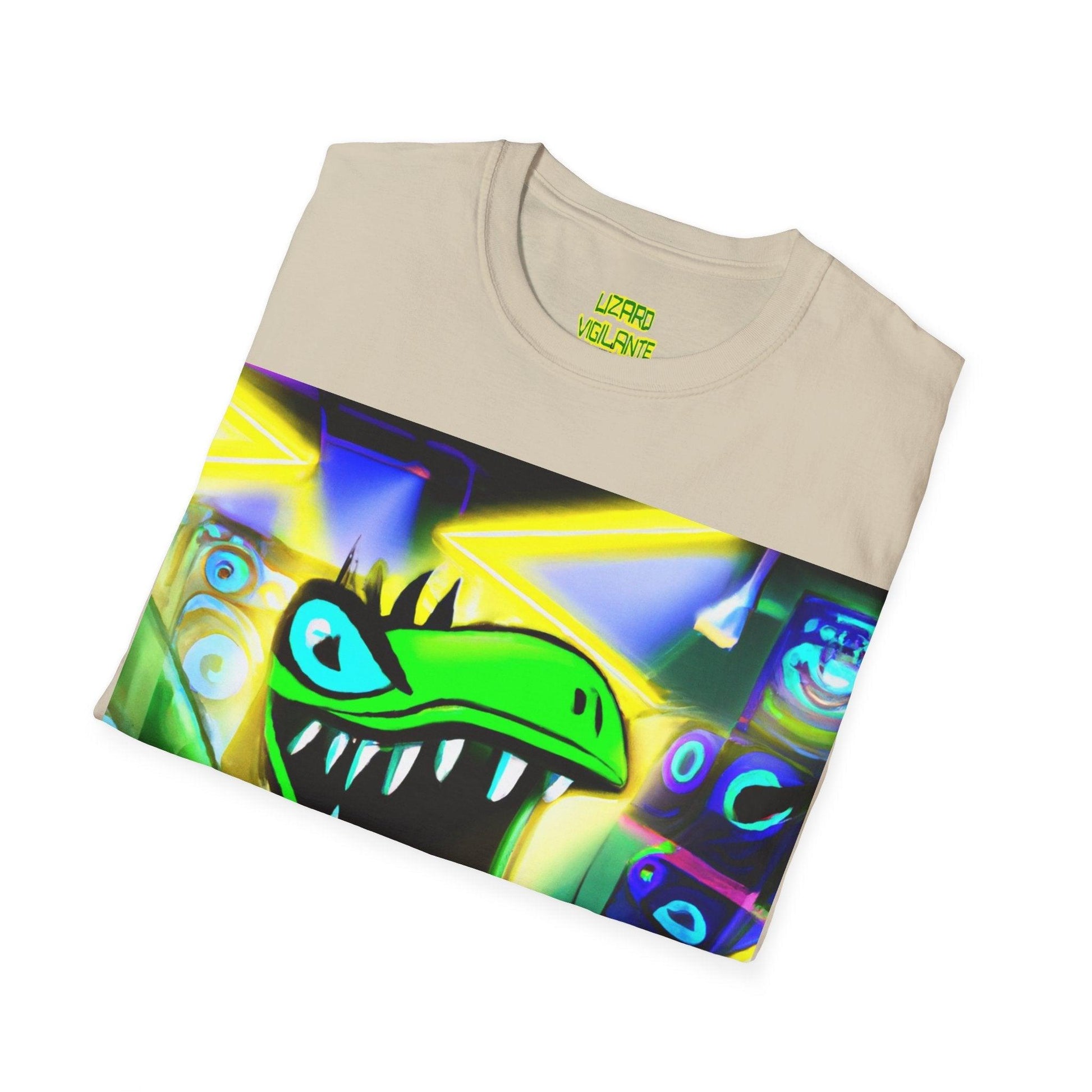 Metal Lizard Unisex Softstyle T-Shirt - Lizard Vigilante