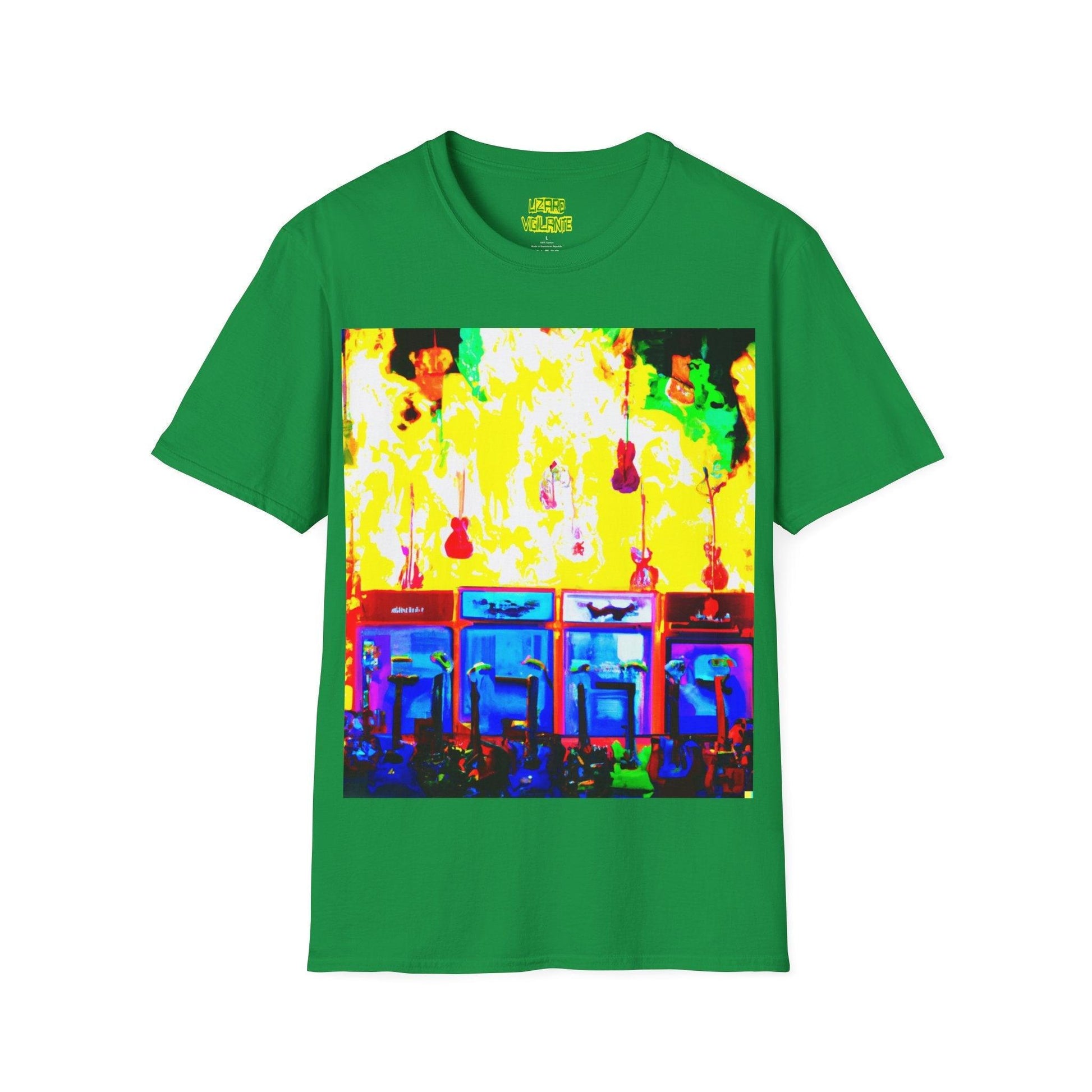 Flame Stacks Unisex Softstyle T-Shirt - Lizard Vigilante