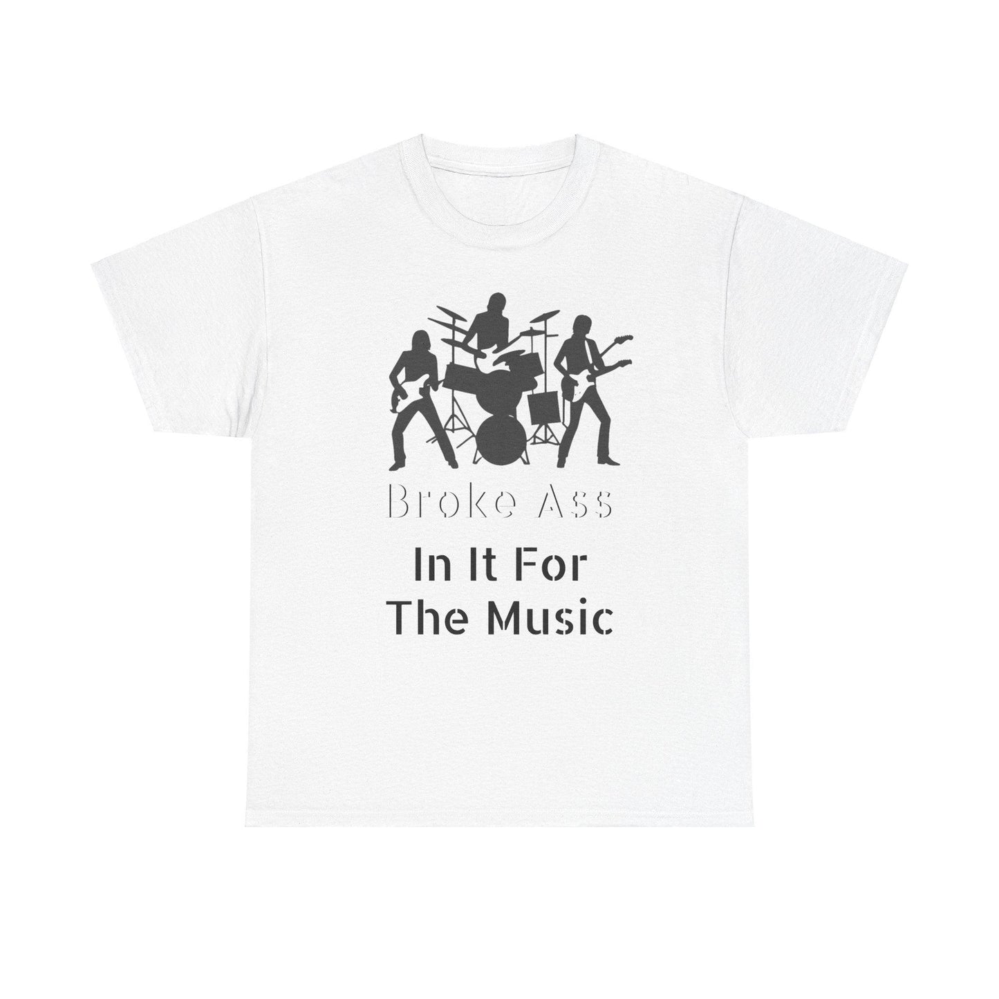 Broke Ass Band Album "In It For The Music" Unisex Heavy Cotton Tee - Lizard Vigilante