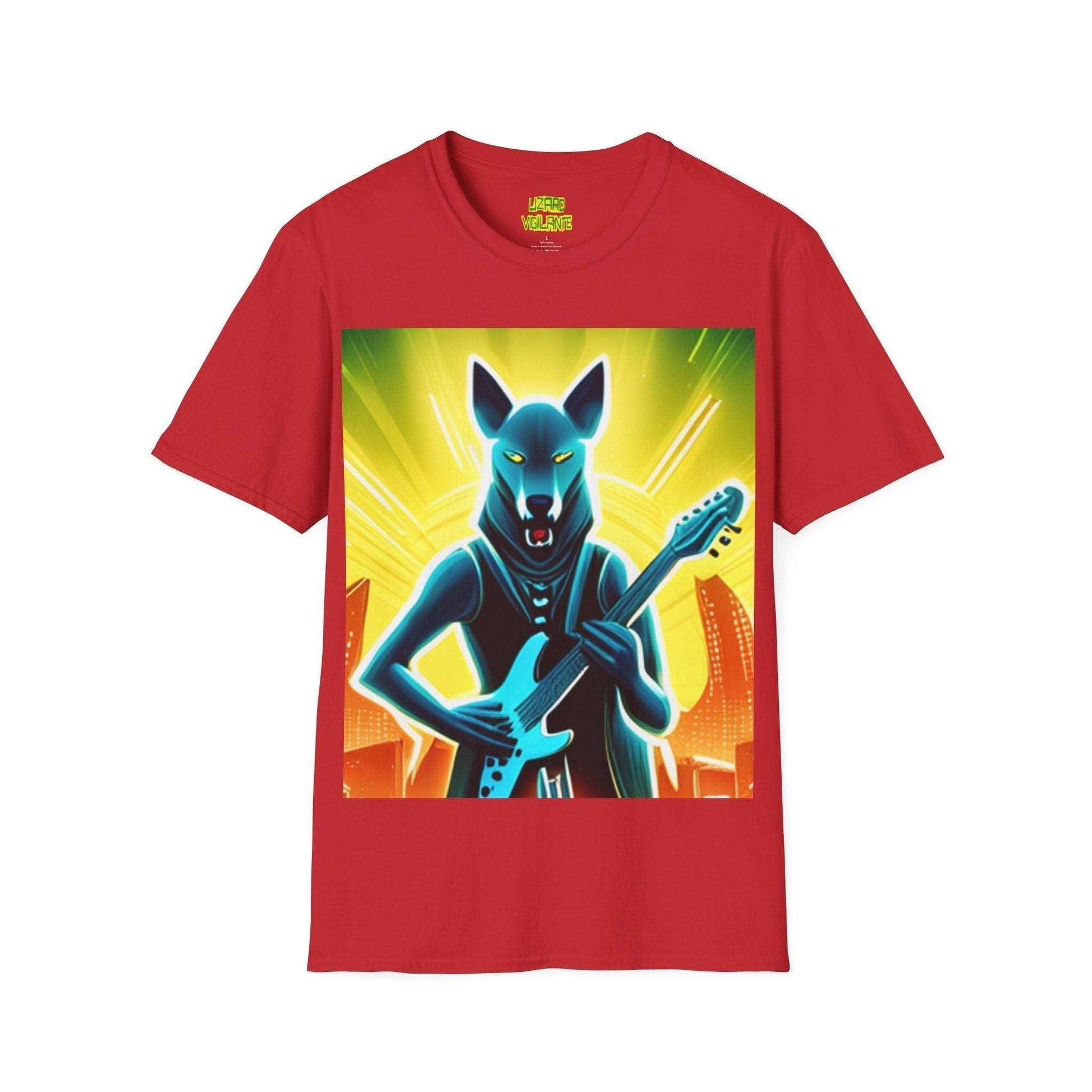 7-String Dog Unisex Softstyle T-Shirt - Premium T-Shirt from Printify - Just $24.45! Shop now at Lizard Vigilante