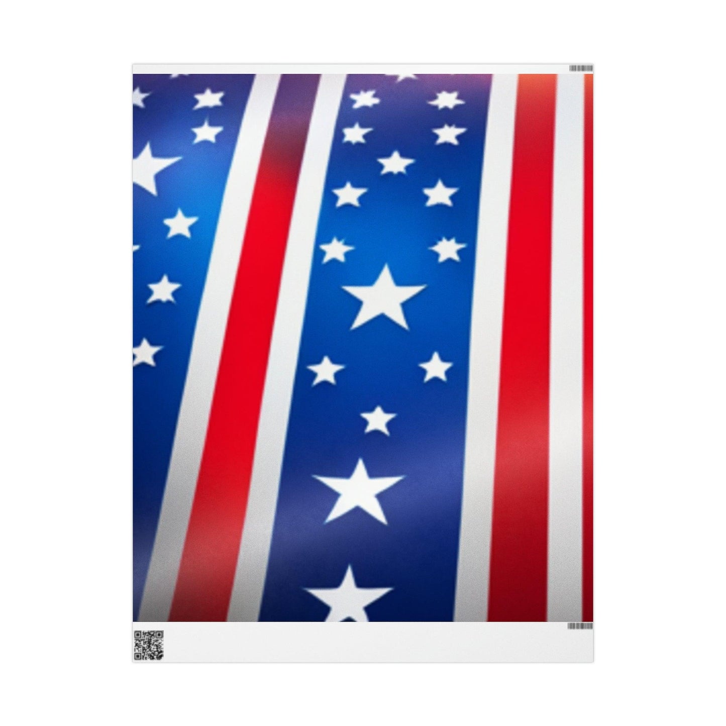 Red White and Blue Patriotic Wrapping Papers - Lizard Vigilante