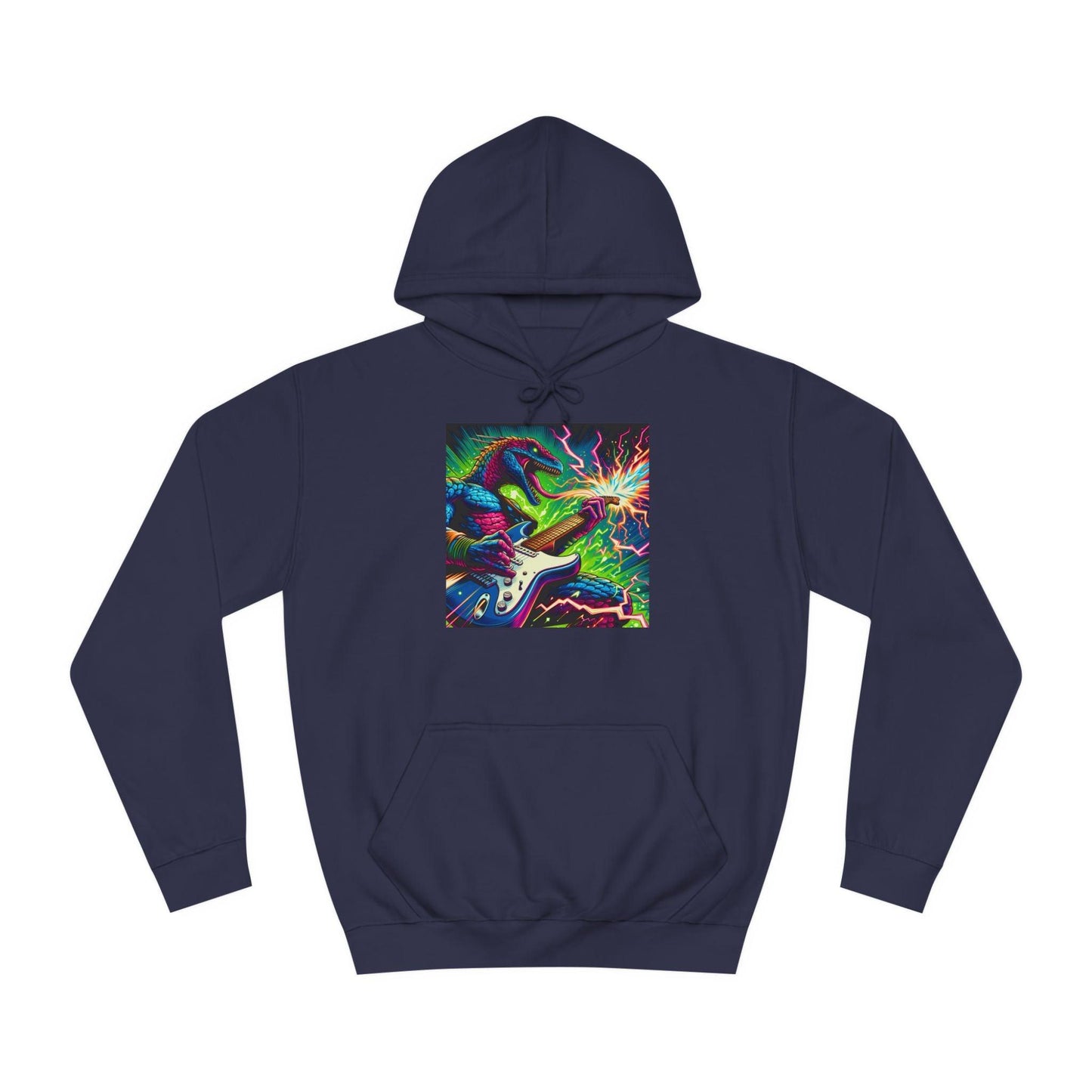 Lizard RockStar Unisex College Hoodie - Premium Hoodie from Printify - Just $54.16! Shop now at Lizard Vigilante