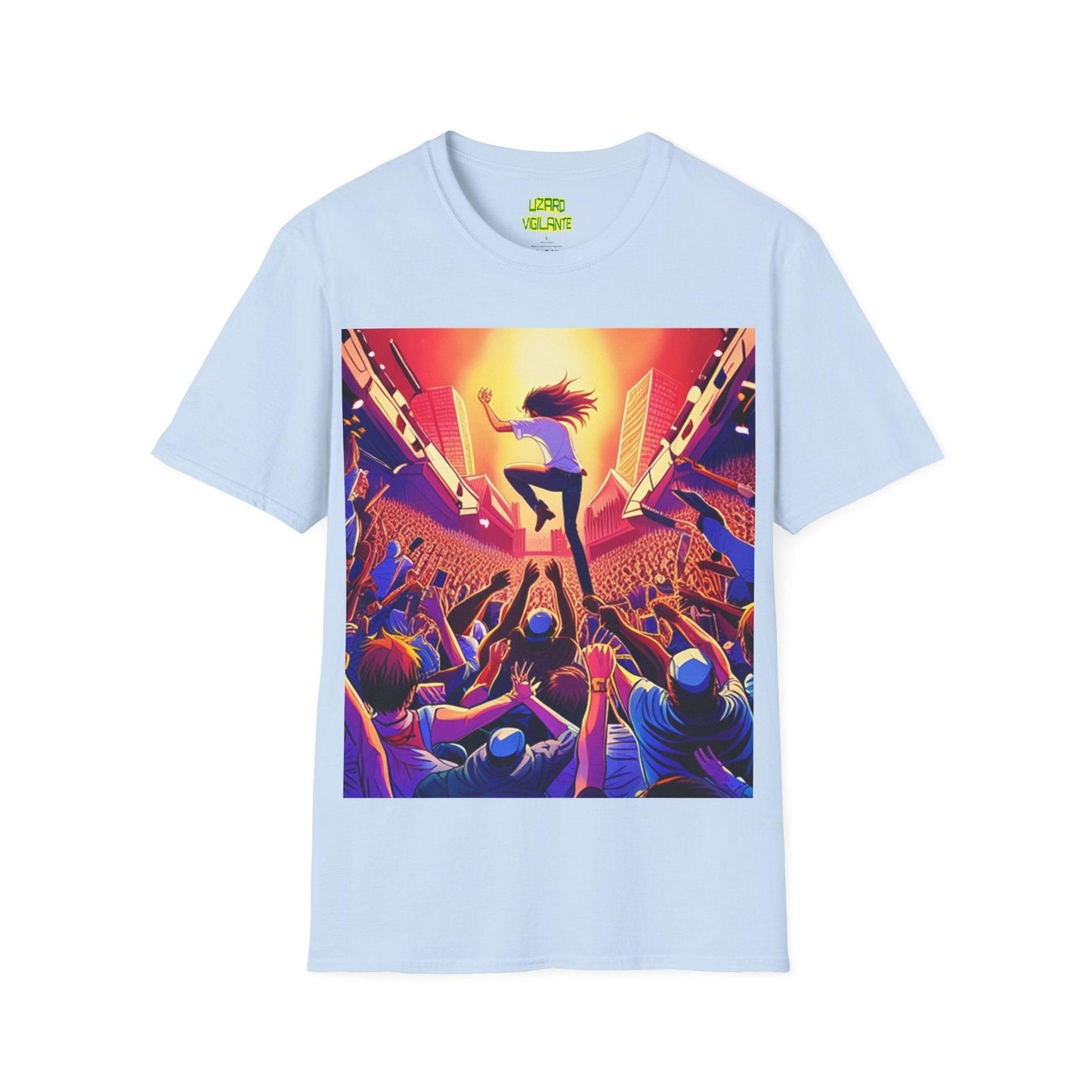 An UnMellow Concert Unisex Softstyle T-Shirt - Lizard Vigilante