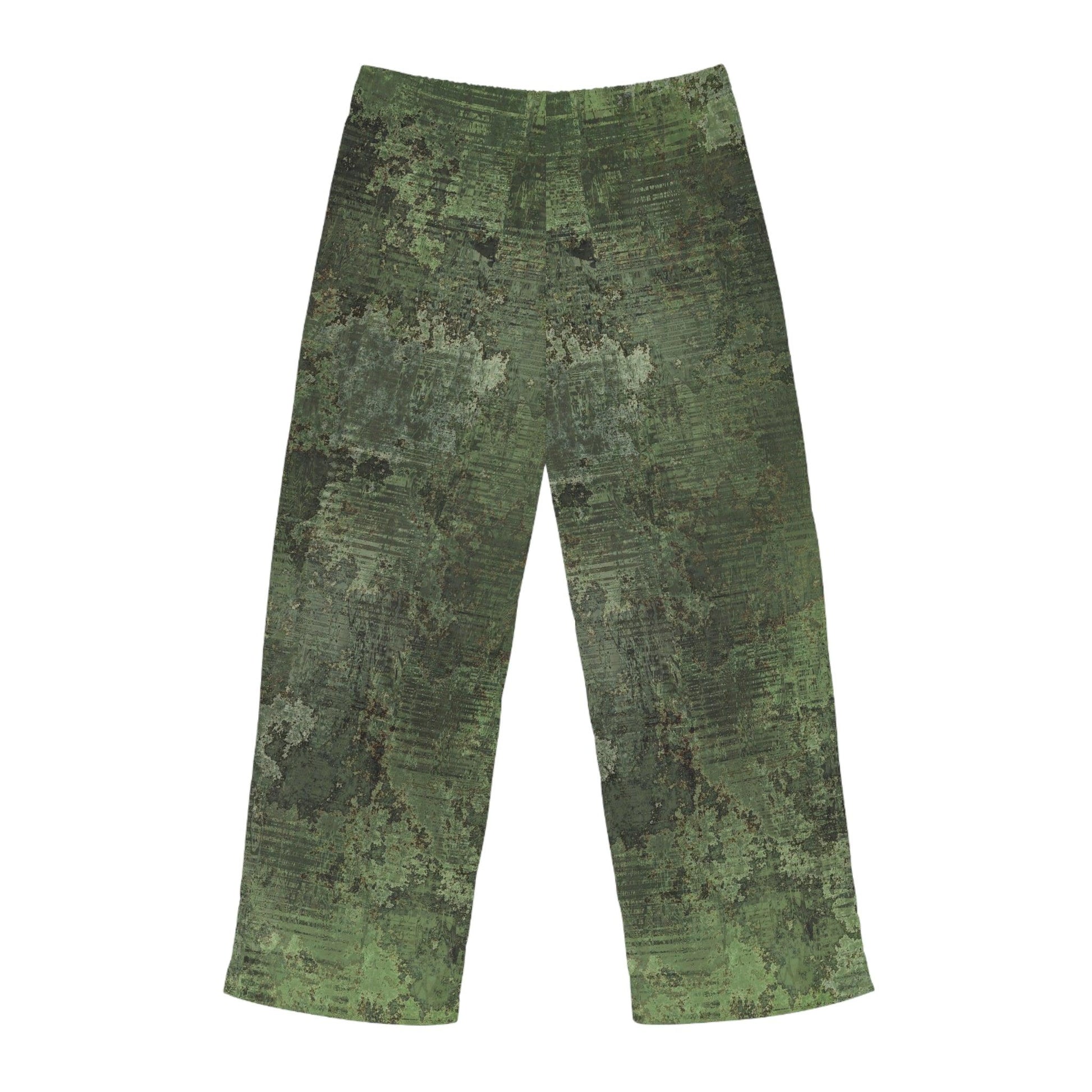 Dirty Green Camo Army Men's Pajama Pants - Lizard Vigilante