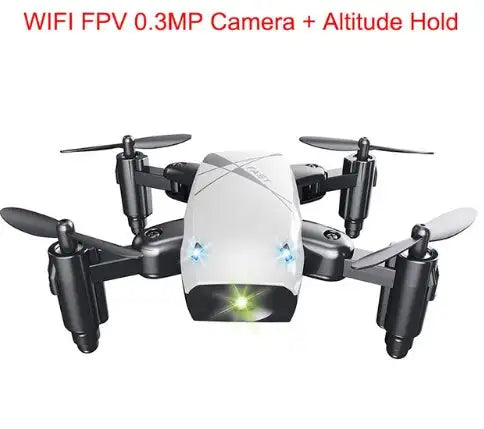 Micro Foldable RC Drone 3D Bearing Steering Wheel Remote Control Quadcopter Toys With Camera WiFi APP Control Helicopter Dron Kids Gift