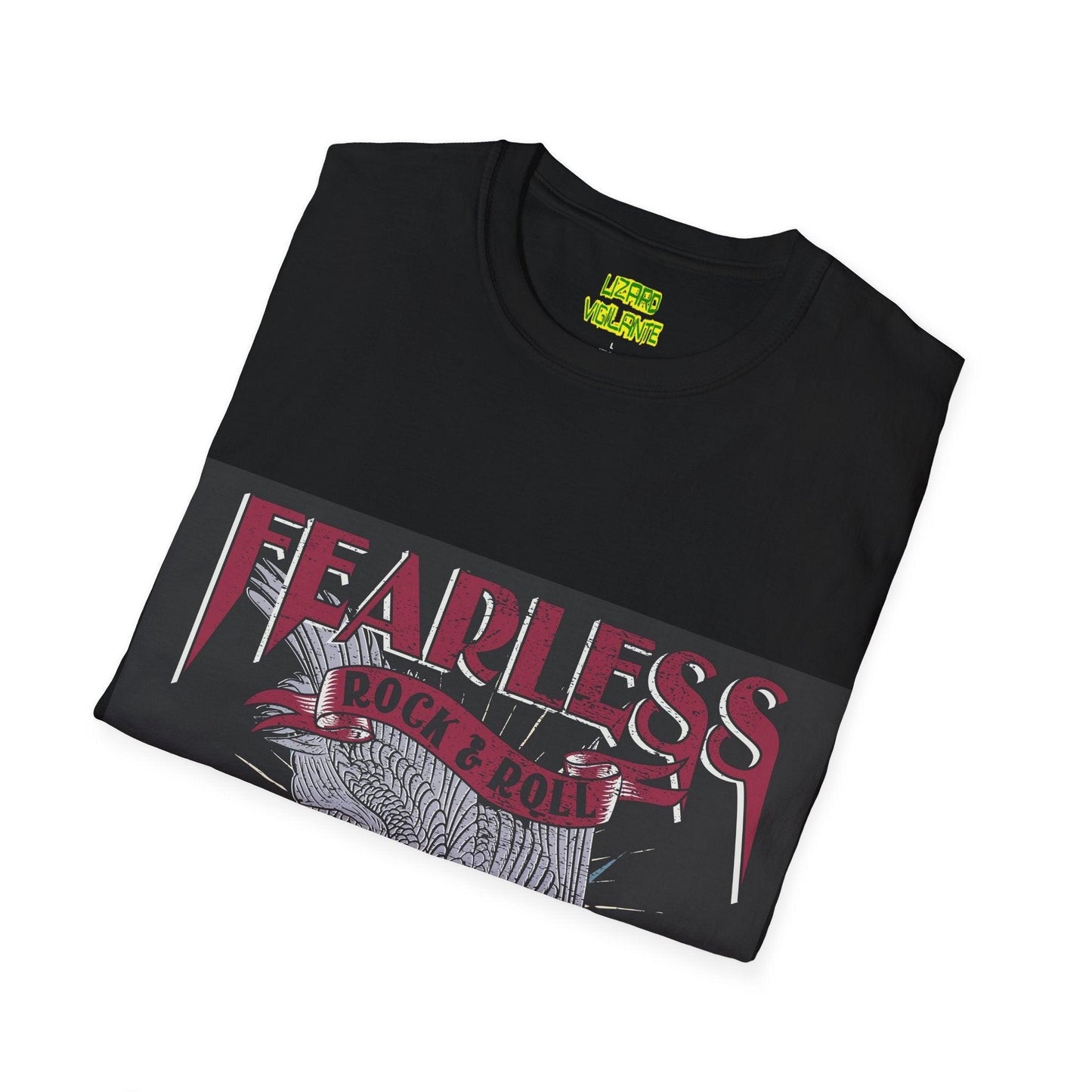 Fearless Rock & Roll Unisex Softstyle T-Shirt - Lizard Vigilante