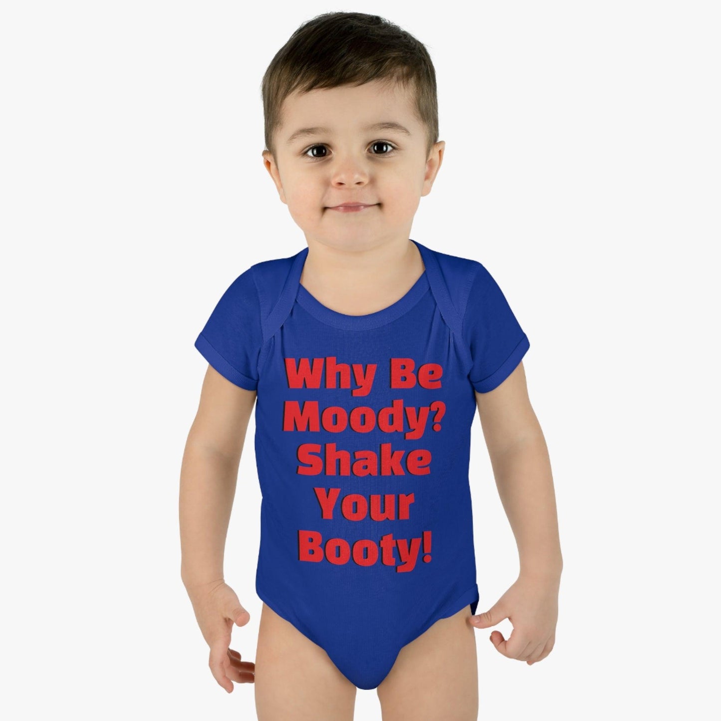 Why Be Moody? Shake Your Booty! Infant Baby Rib Bodysuit - Lizard Vigilante